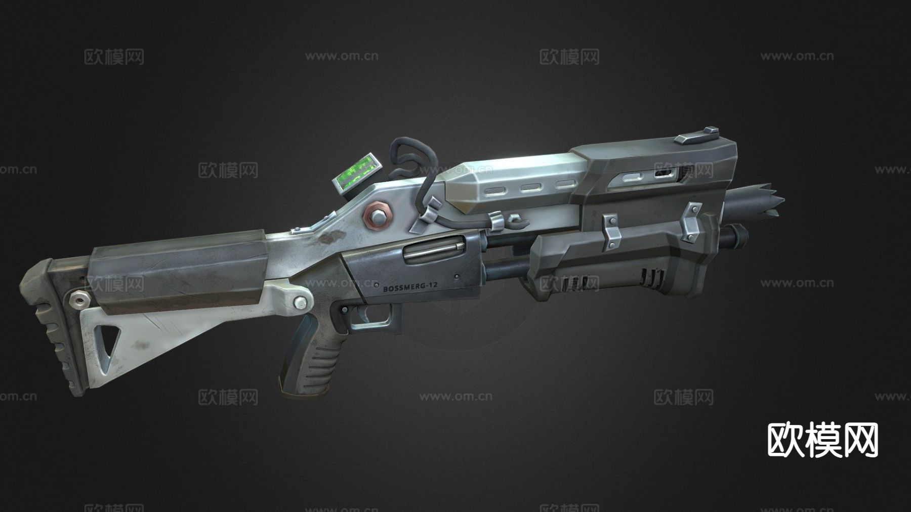 霰弹枪su模型下载（渲染图2）