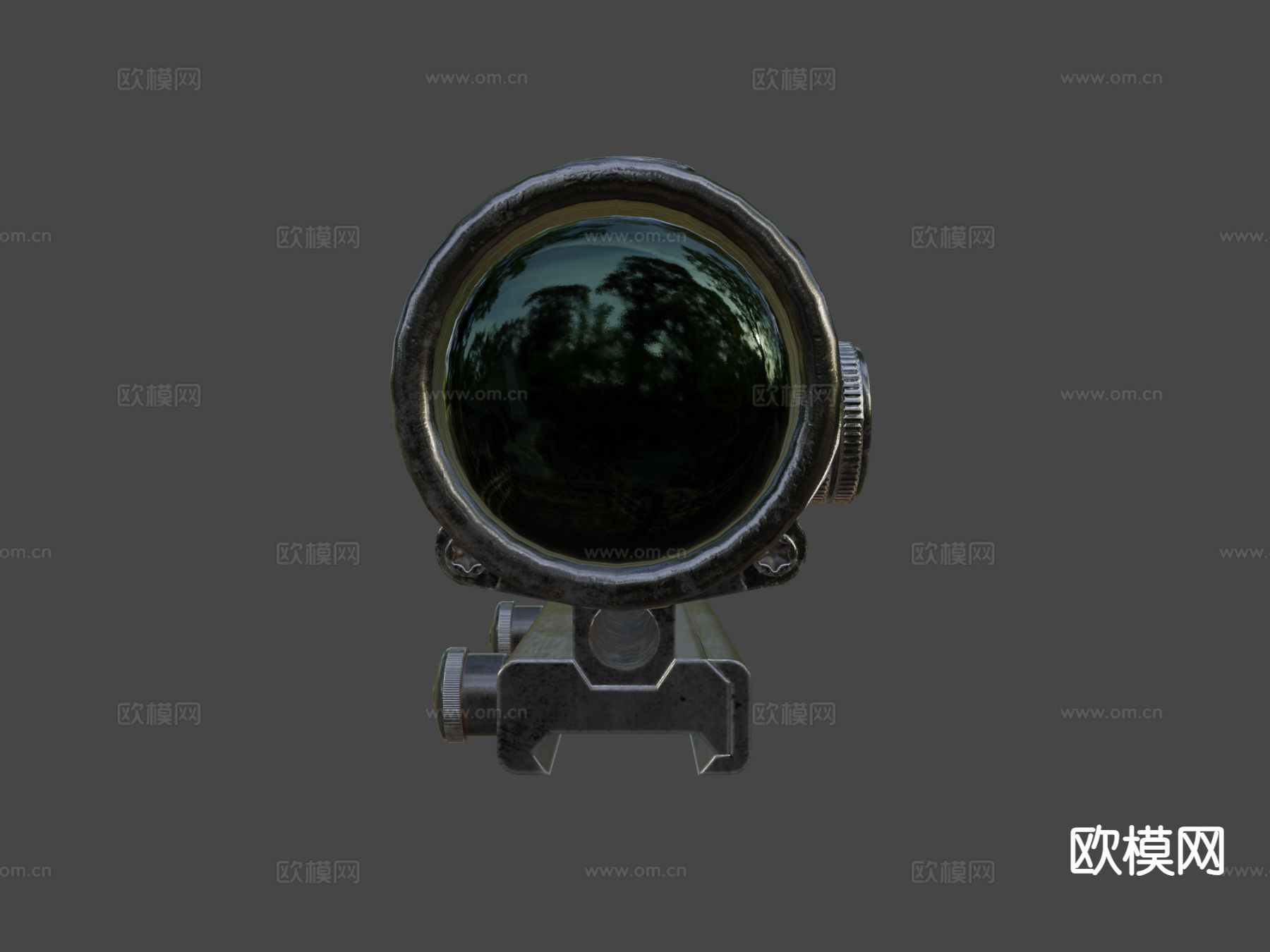 ACOGx4X32倍镜su模型下载（渲染图5）