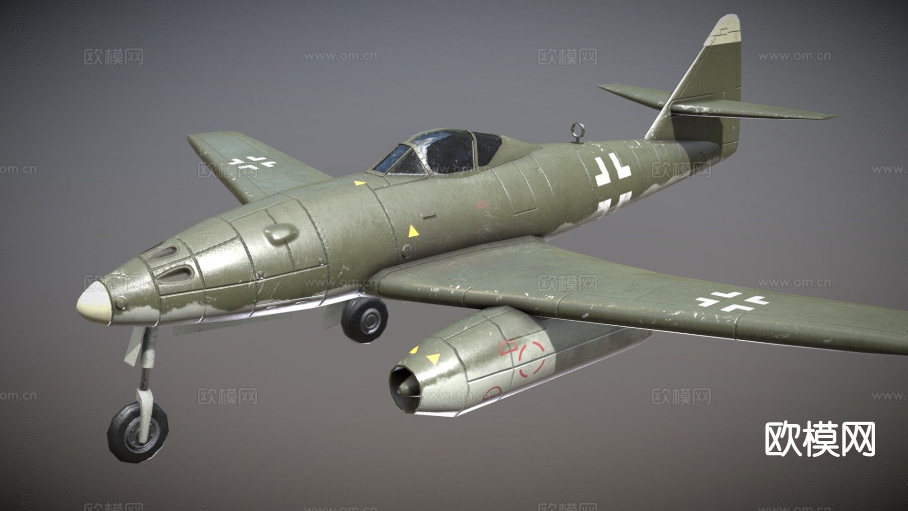 德国喷气战斗机su模型下载（渲染图2）