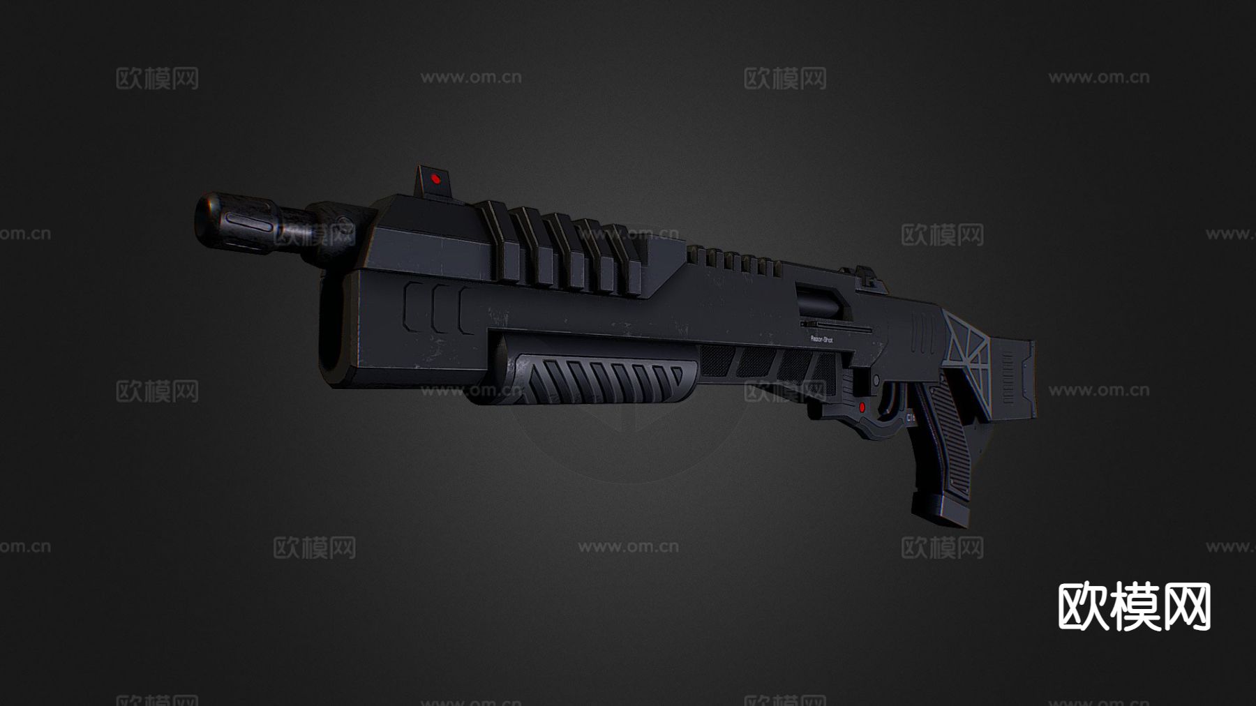 霰弹枪 枪支 枪械su模型下载（渲染图2）