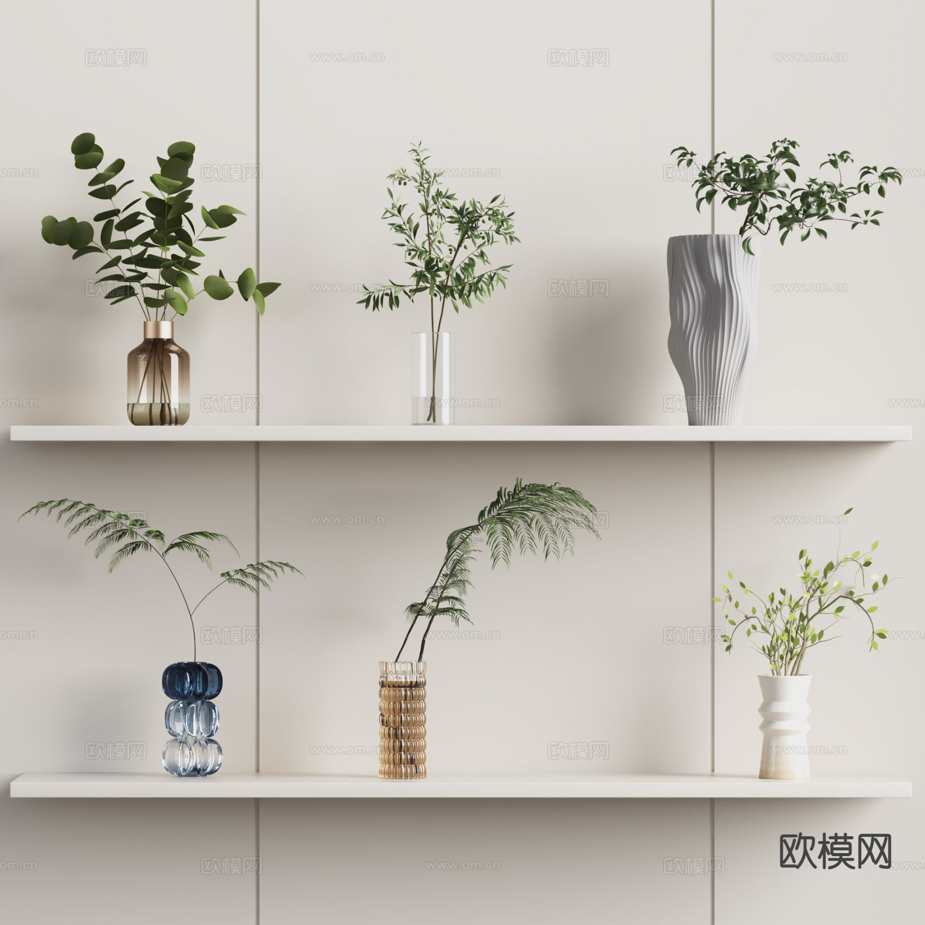 水生植物 绿植摆件3d模型