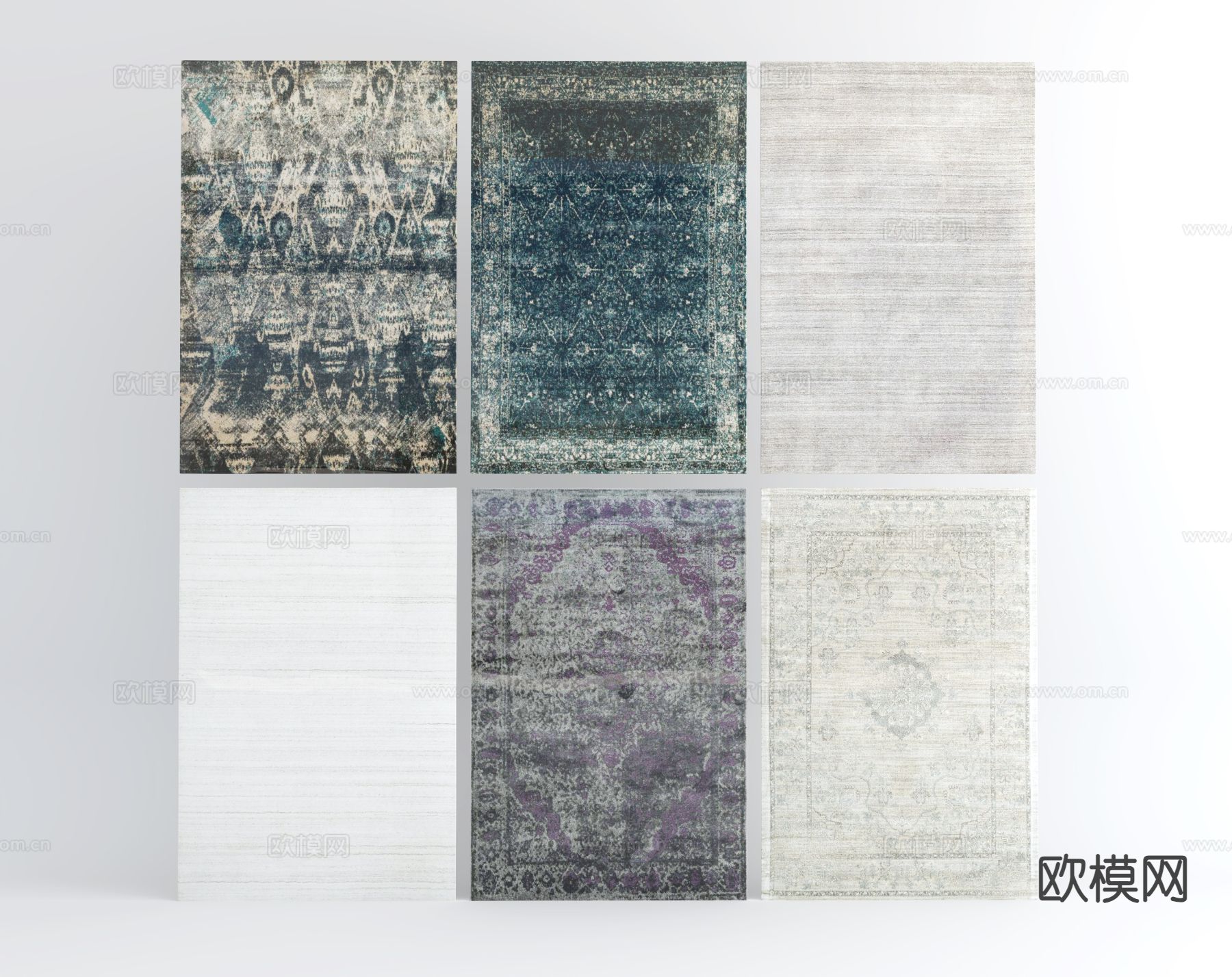 简欧地毯 方毯su模型下载（渲染图2）