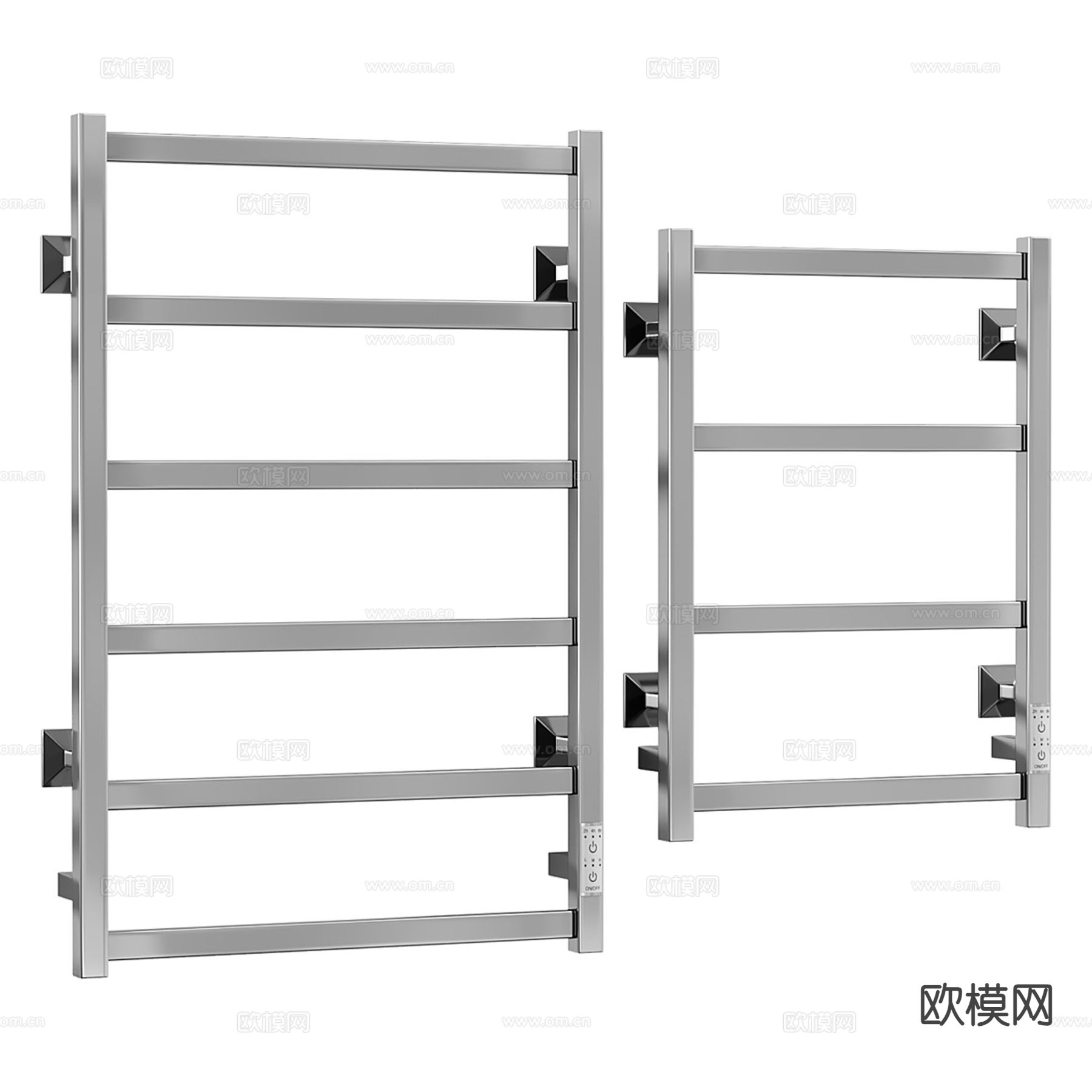 不锈钢毛巾架 电热毛巾架3d模型