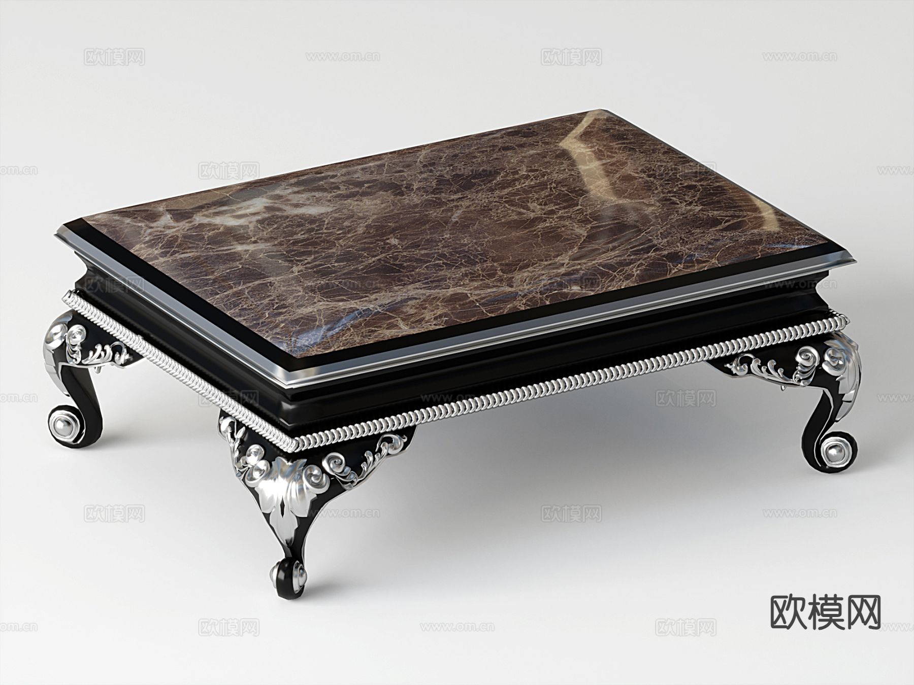欧式茶几su模型下载（渲染图2）