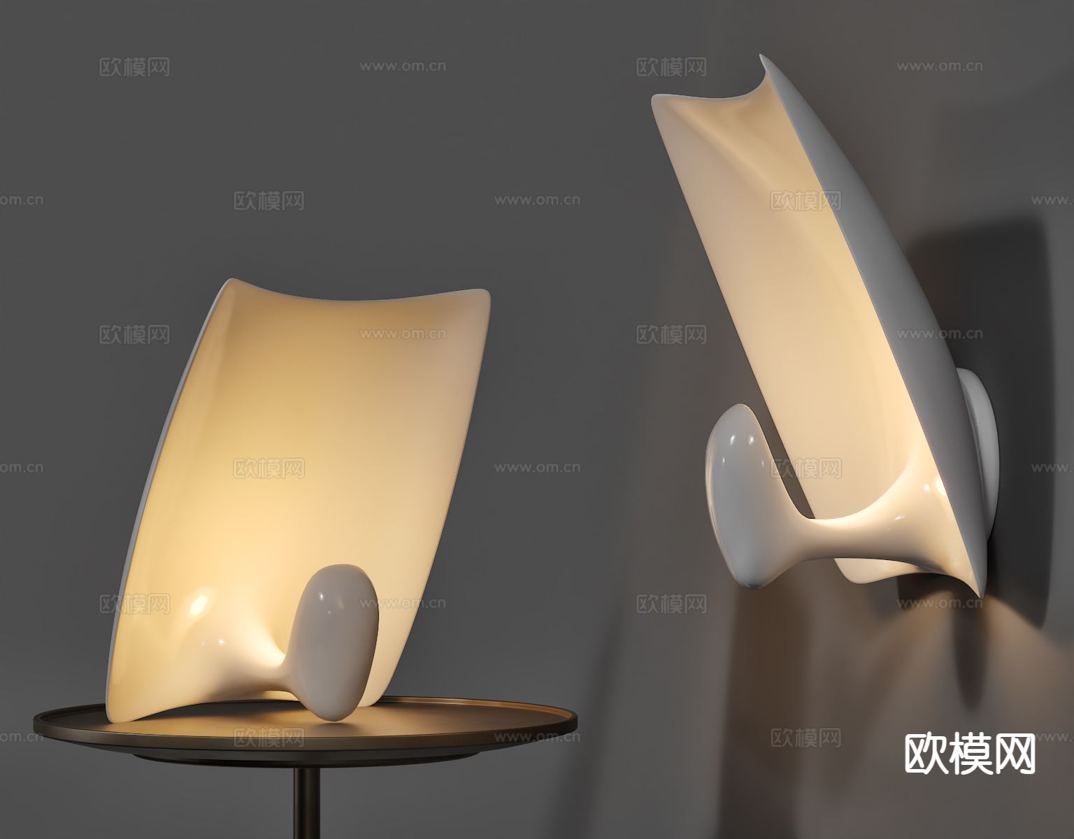 Cassina VALOR.S卡希纳 意式台灯su模型下载（渲染图2）