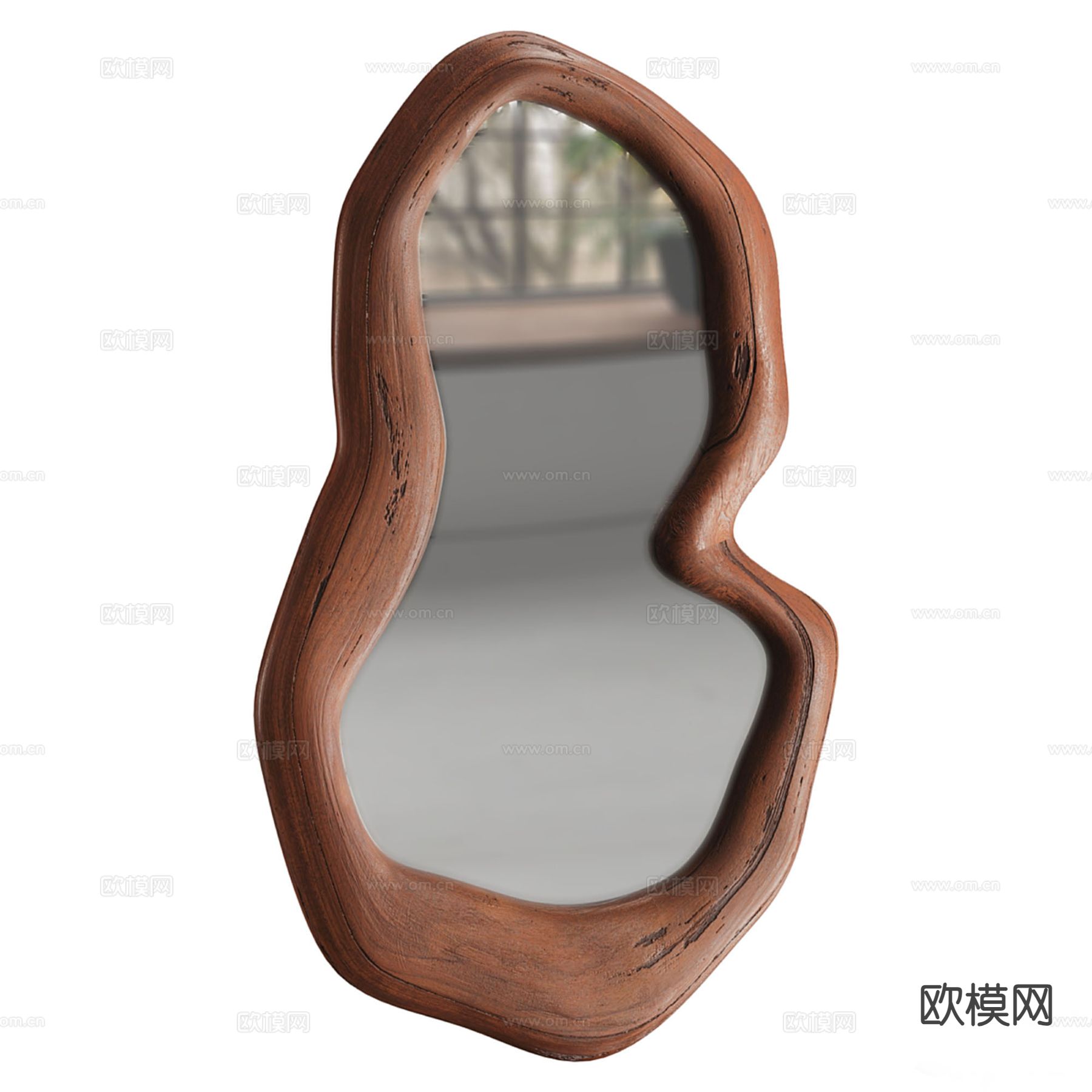 异形镜子 装饰镜su模型下载（渲染图2）