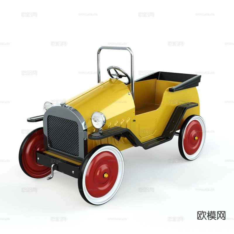 现代儿童玩具车3d模型