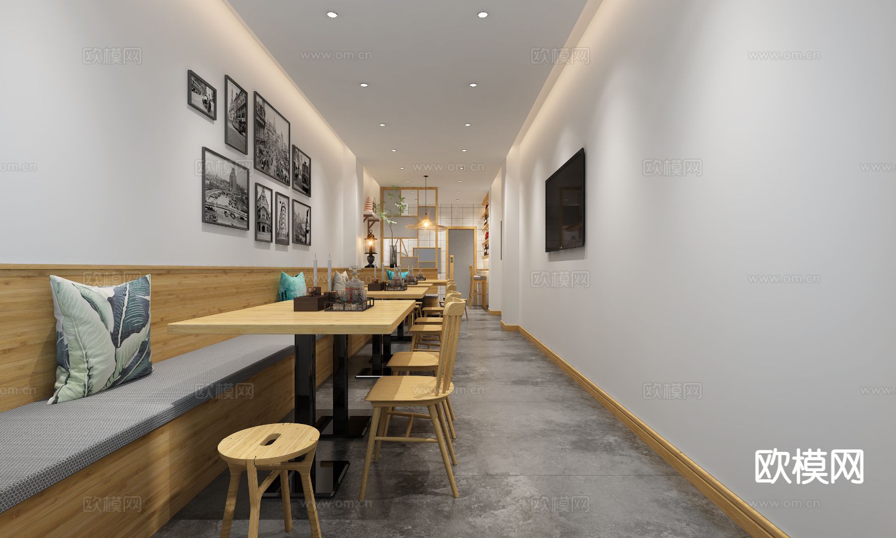 魔都小龙虾店门头3d模型下载（渲染图2）