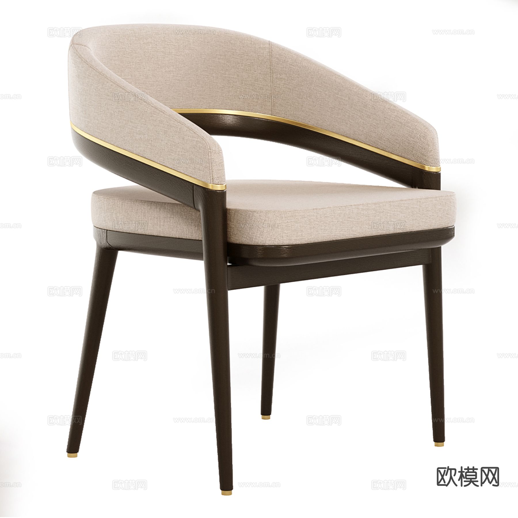 现代椅子 餐椅su模型下载（渲染图3）