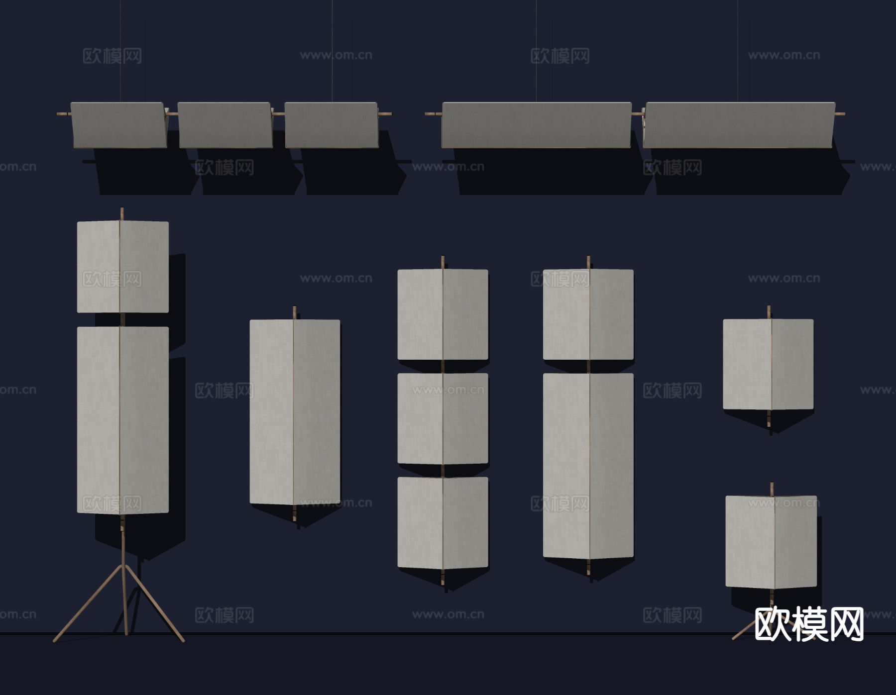 Cassina Neri Hu卡希纳 意式壁灯 极简壁灯su模型