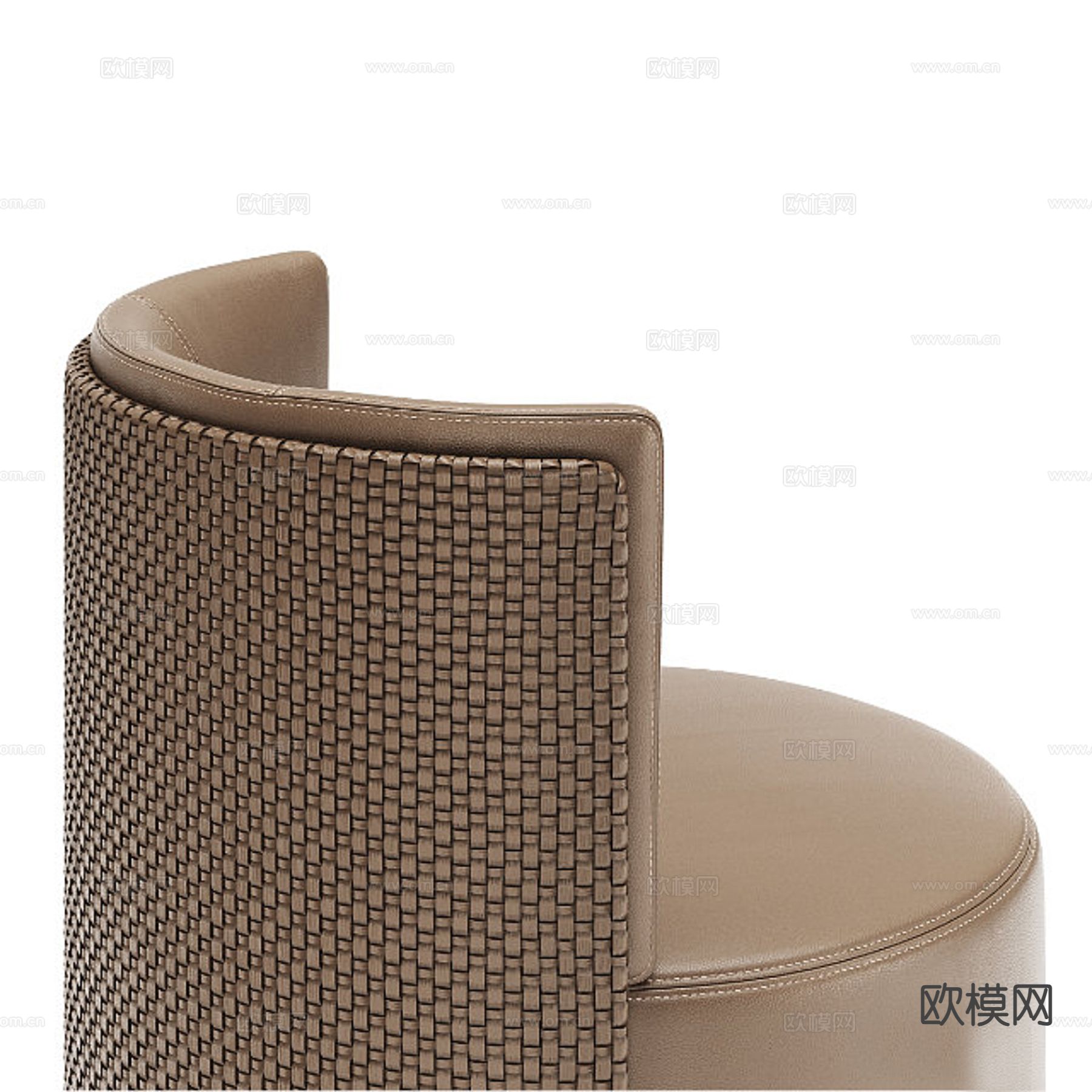 轻奢梳妆凳 沙发凳 矮凳su模型下载（渲染图3）