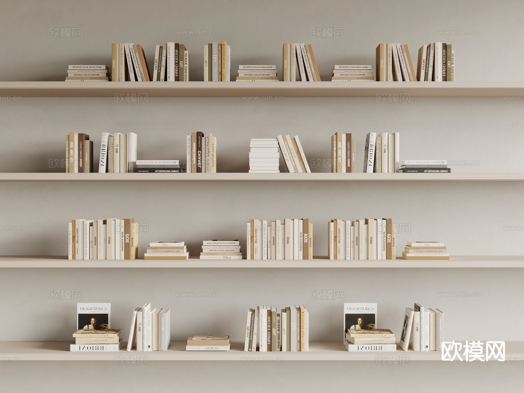 现代书籍 书本 书籍摆件3d模型下载