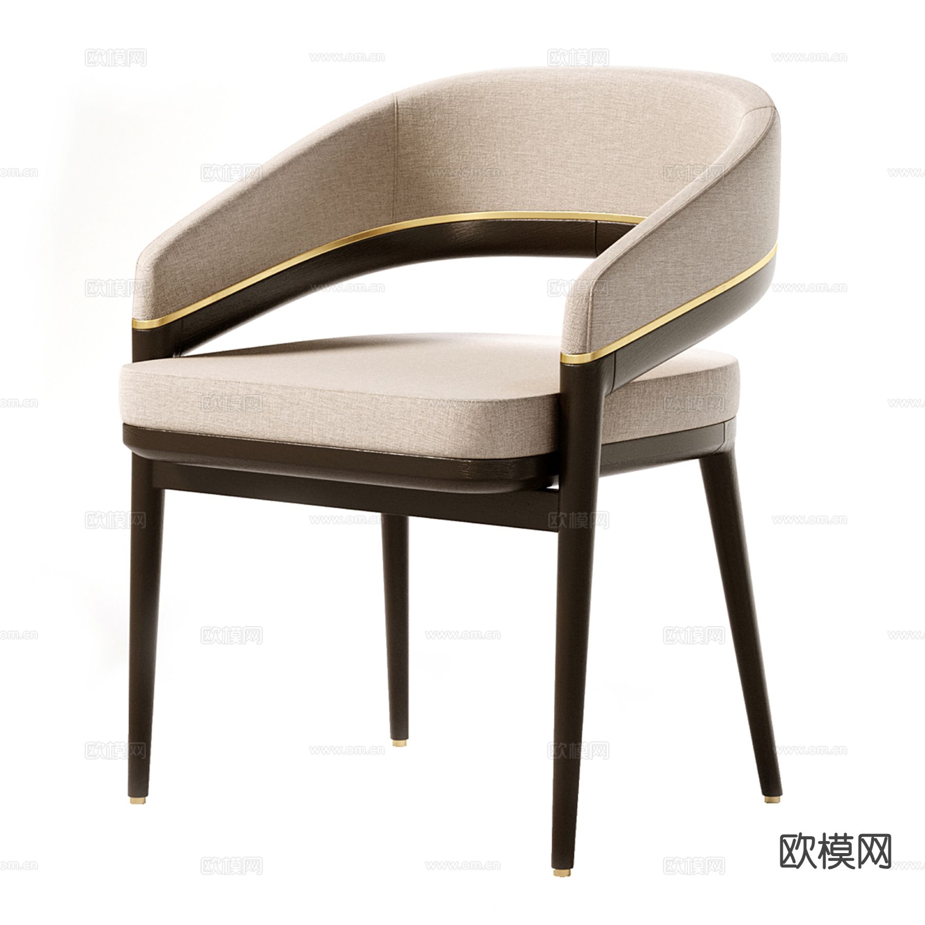现代椅子 餐椅su模型下载（渲染图2）