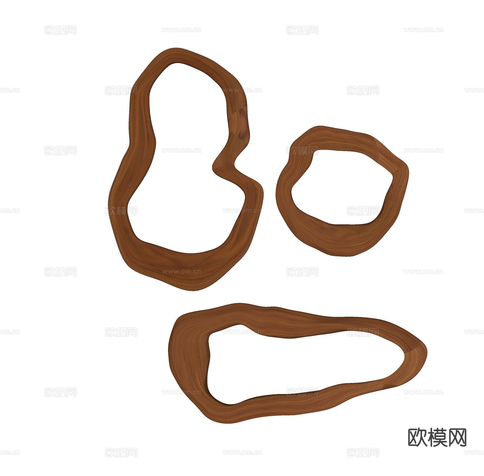 异形镜子 装饰镜su模型下载（渲染图1）