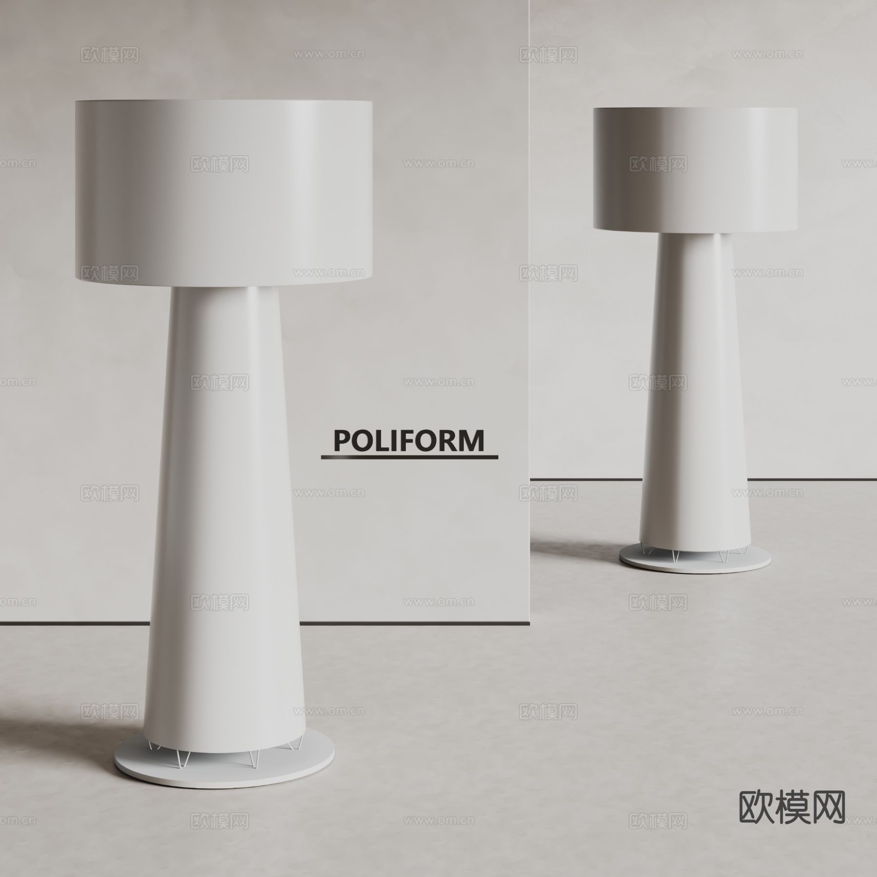 poliform 落地灯3d模型