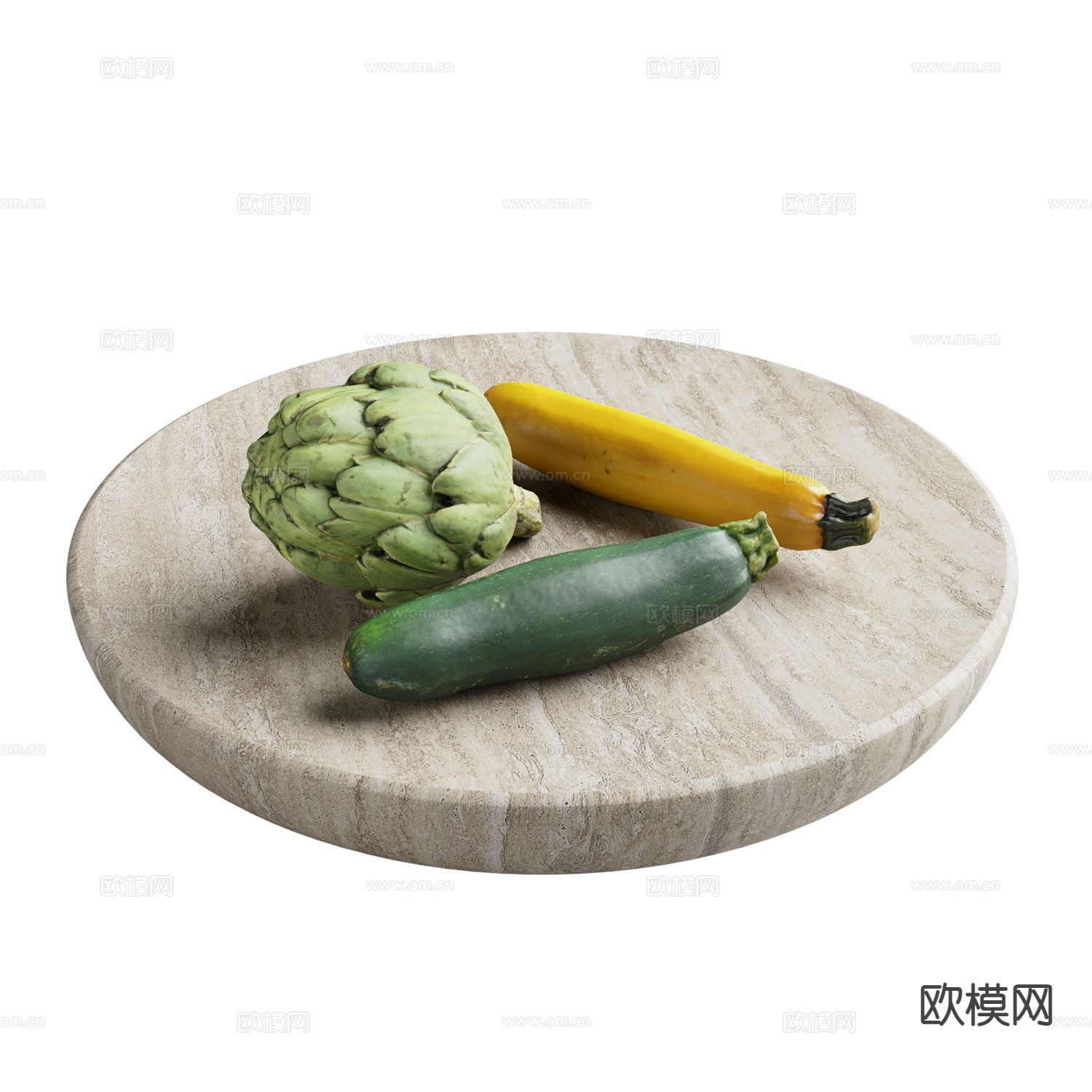 现代蔬菜食物3d模型