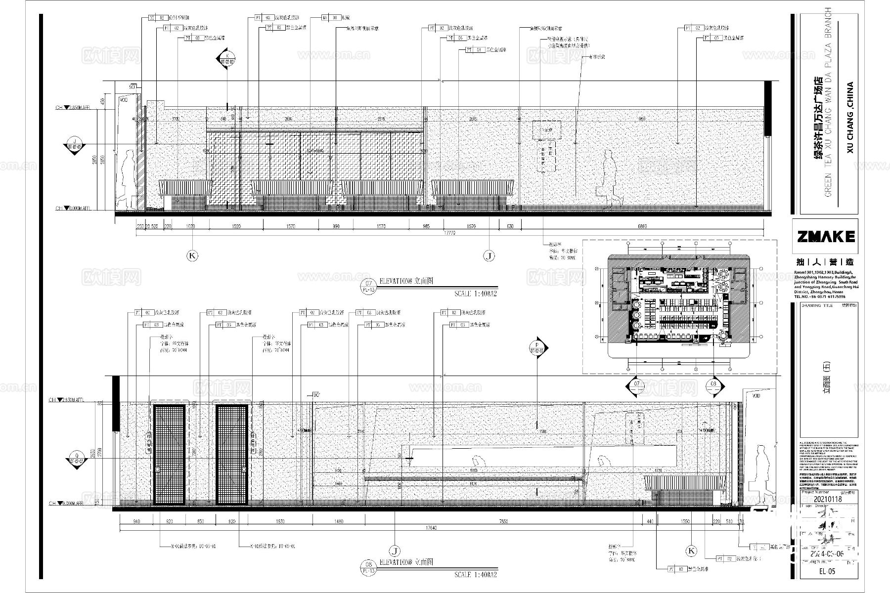 中餐厅西餐厅饭店cad平面图下载（渲染图8）