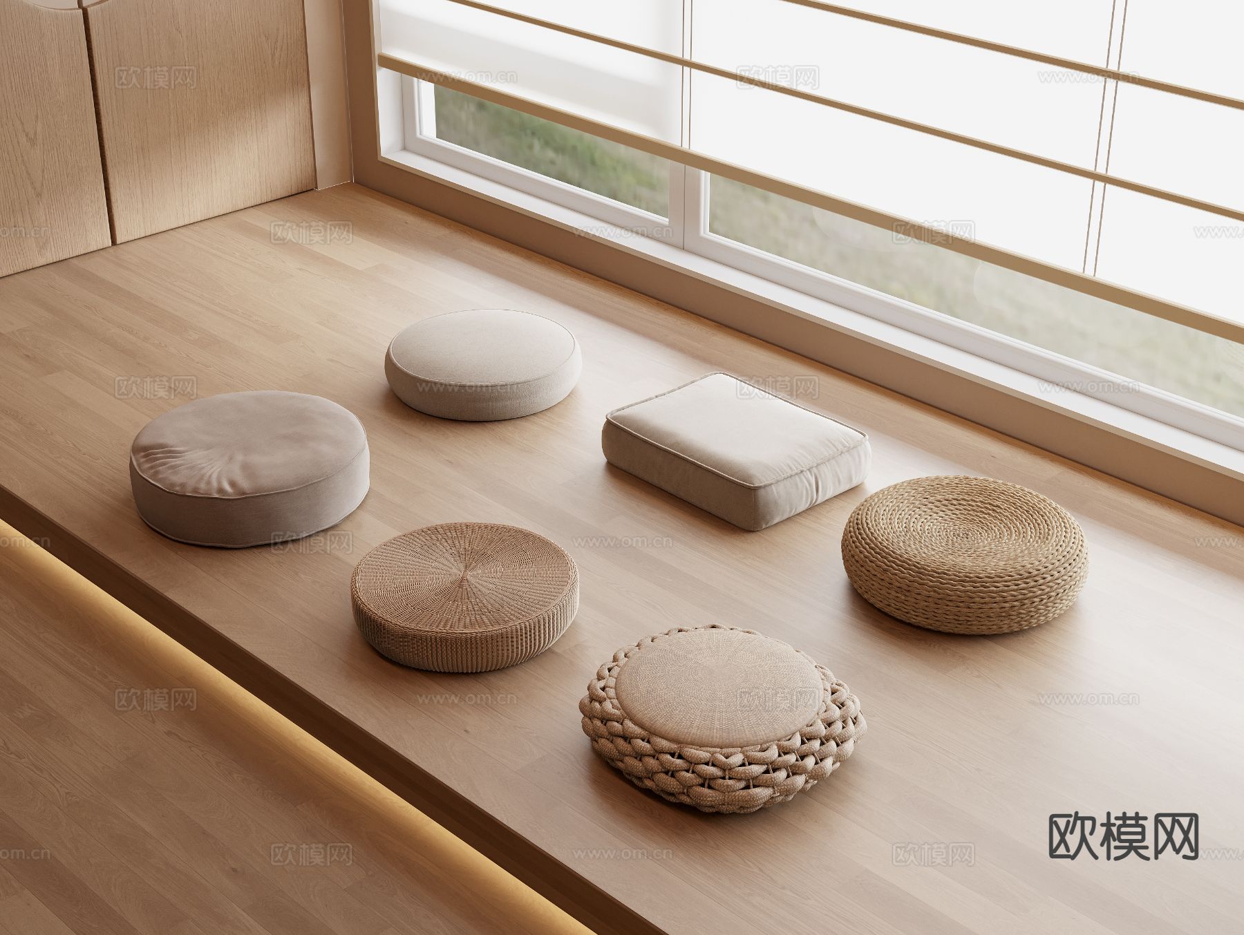 布艺坐垫 蒲团3d模型下载