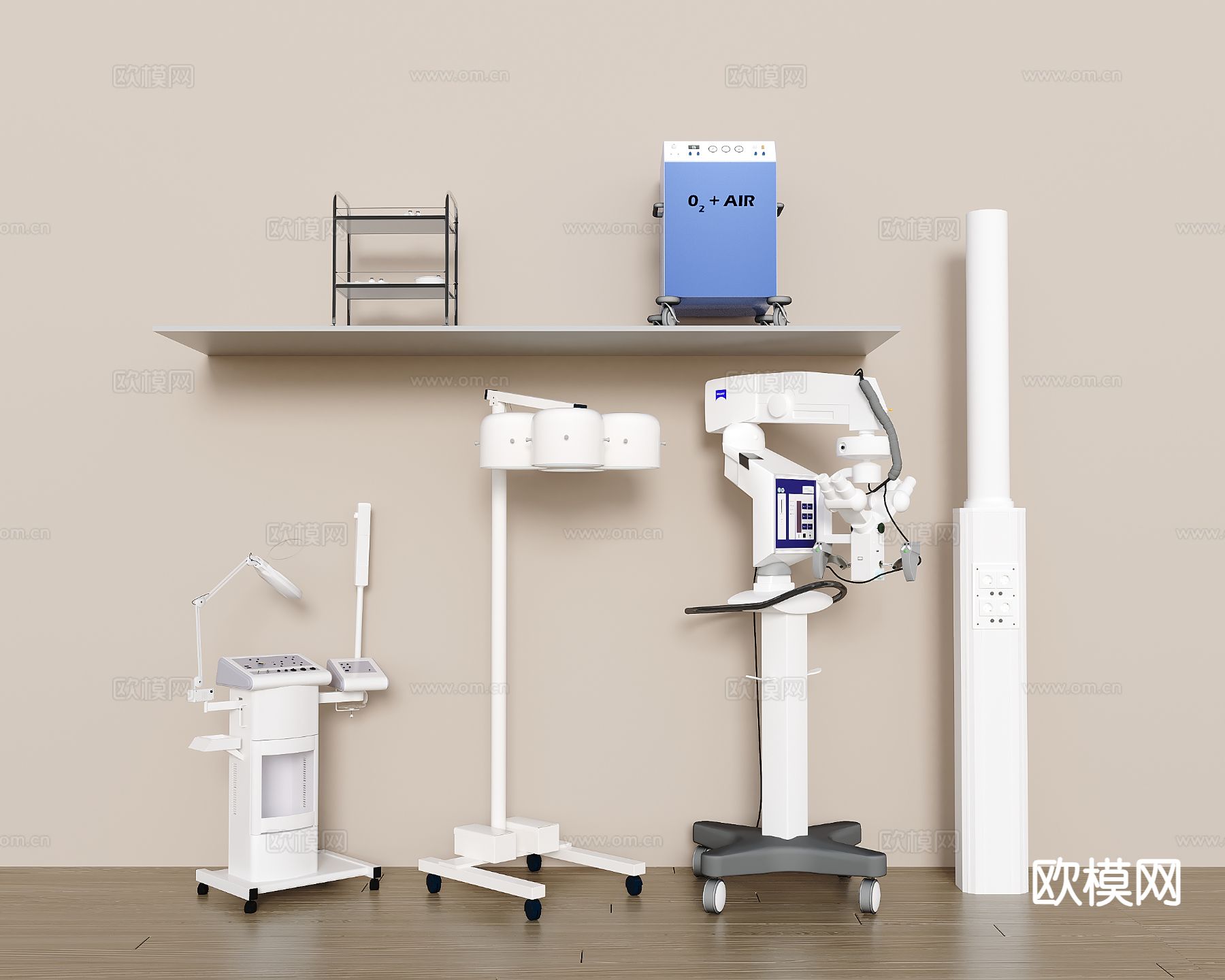 现代医疗器械3d模型