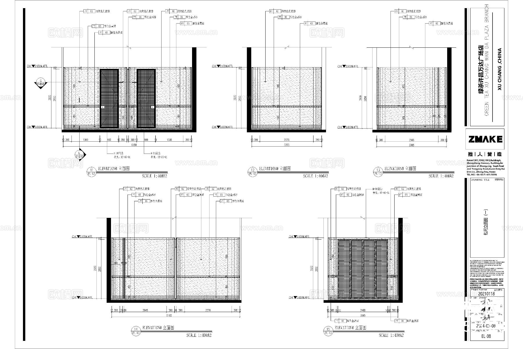 中餐厅西餐厅饭店cad平面图下载（渲染图6）
