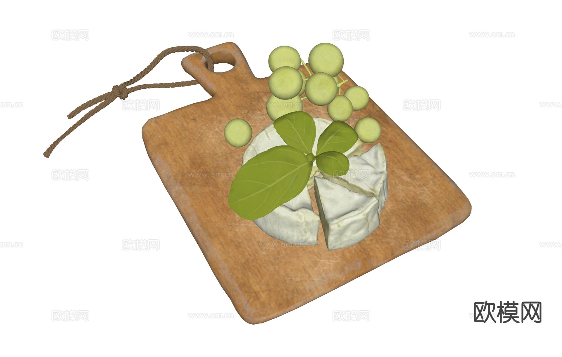 食物 奶酪 水果su模型下载（渲染图1）