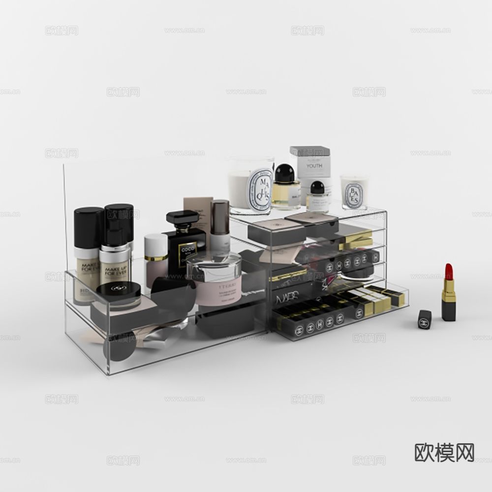 现代化妆品 化妆工具 口红3d模型