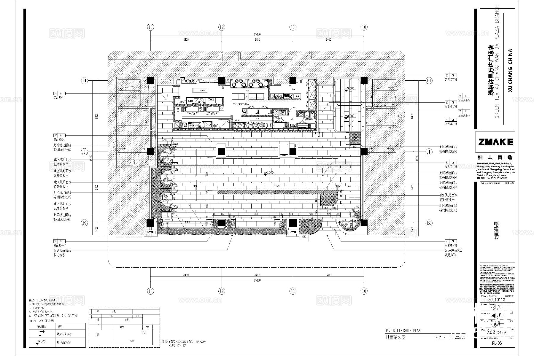 中餐厅西餐厅饭店cad平面图下载（渲染图4）