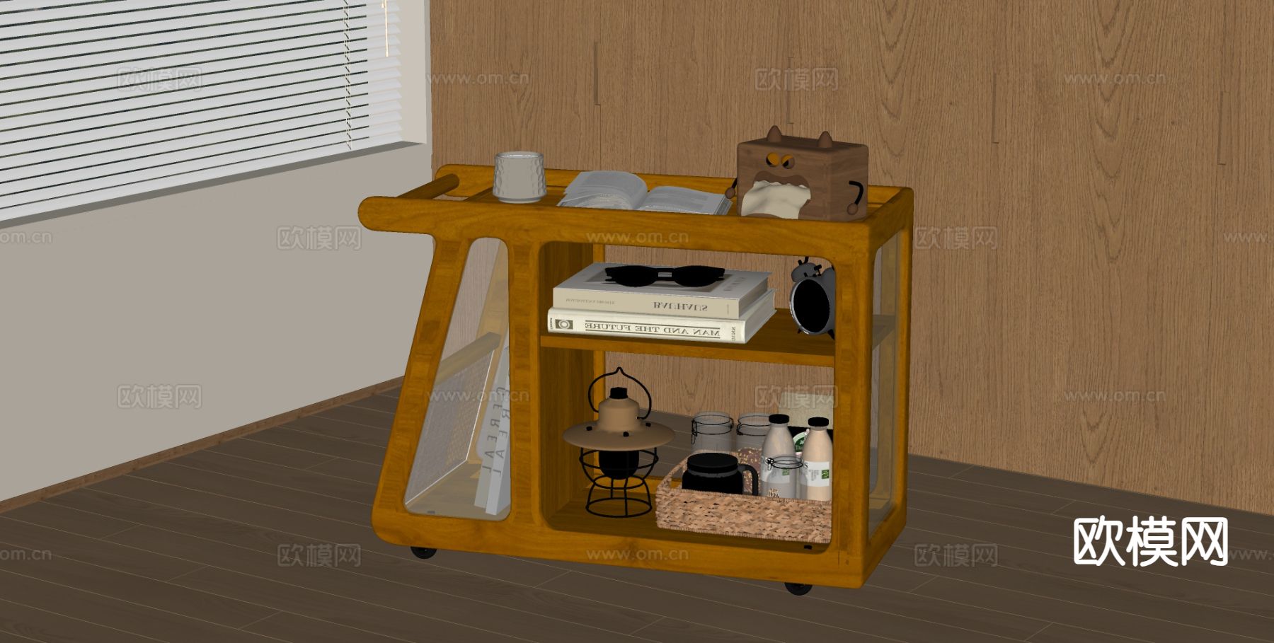 原木风边几 角几 桌几su模型