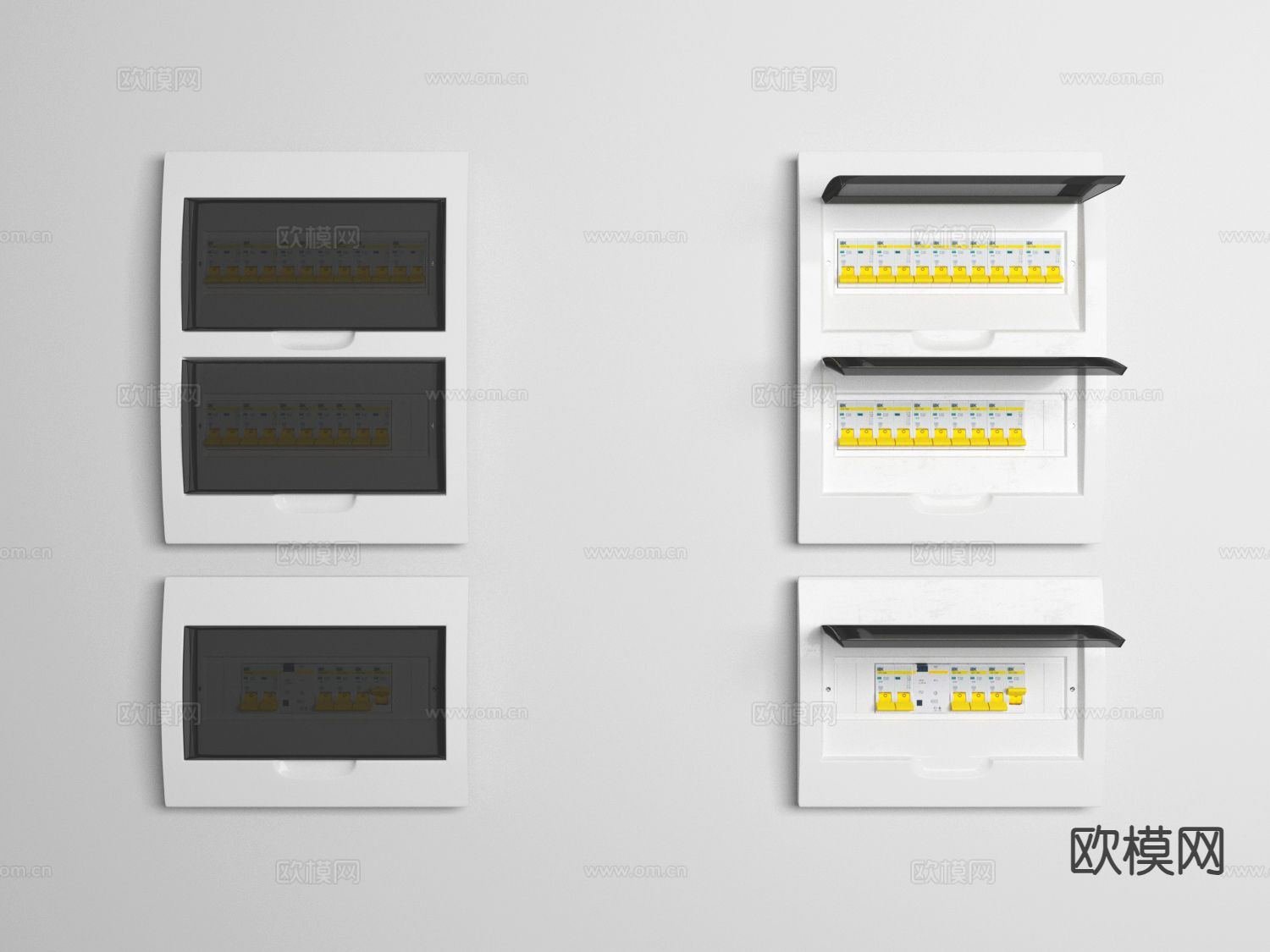 配电箱 空气开关 电闸箱3d模型