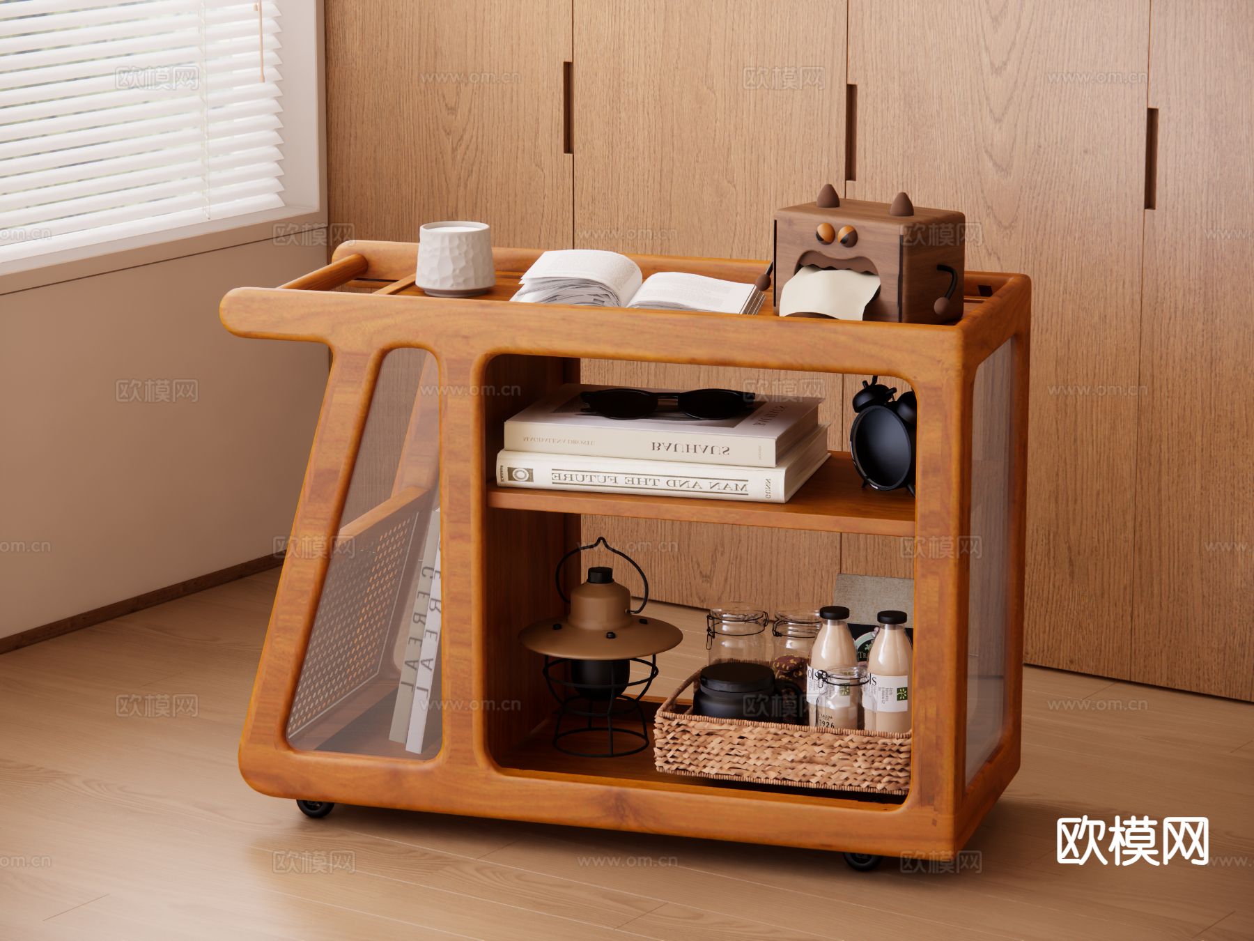 原木风边几 角几 桌几su模型