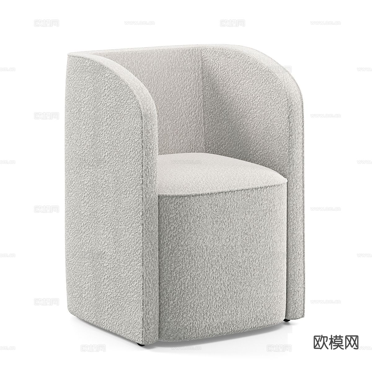 现代单人沙发3d模型下载