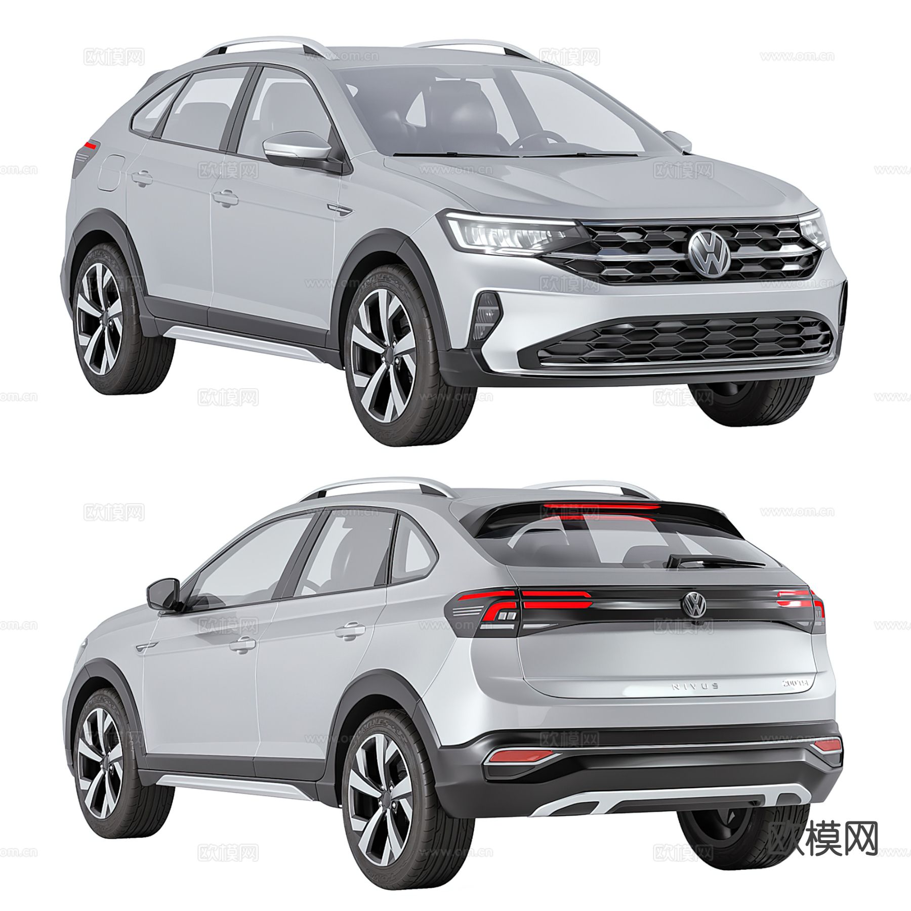 大众汽车 SUV 越野车3d模型