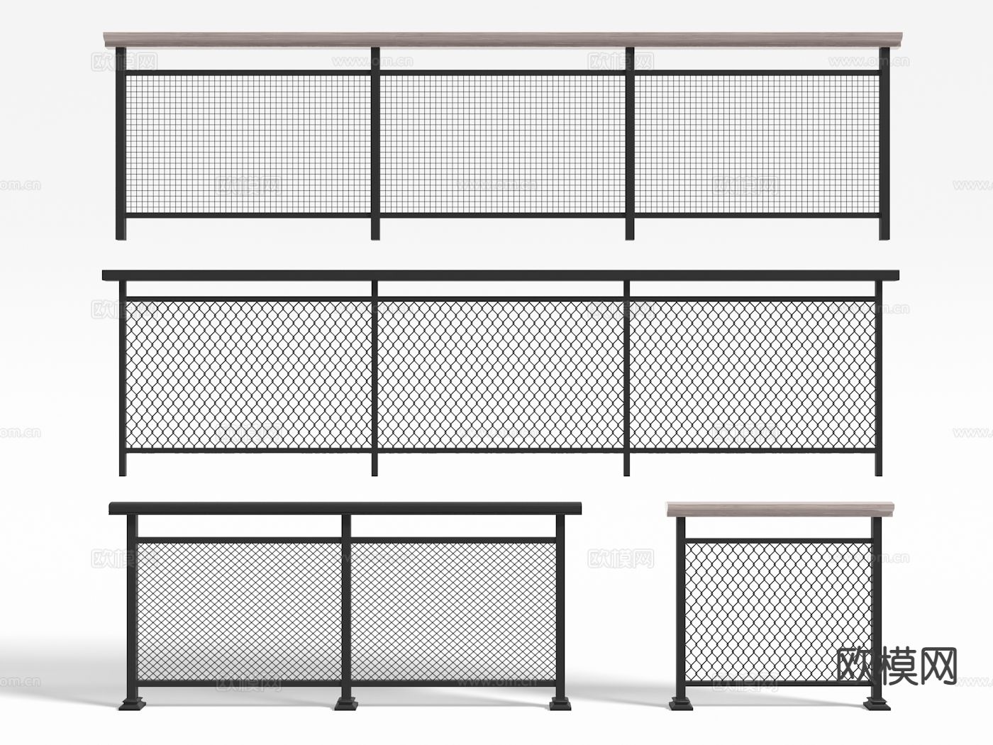栏杆 护栏 围栏 栅栏3d模型