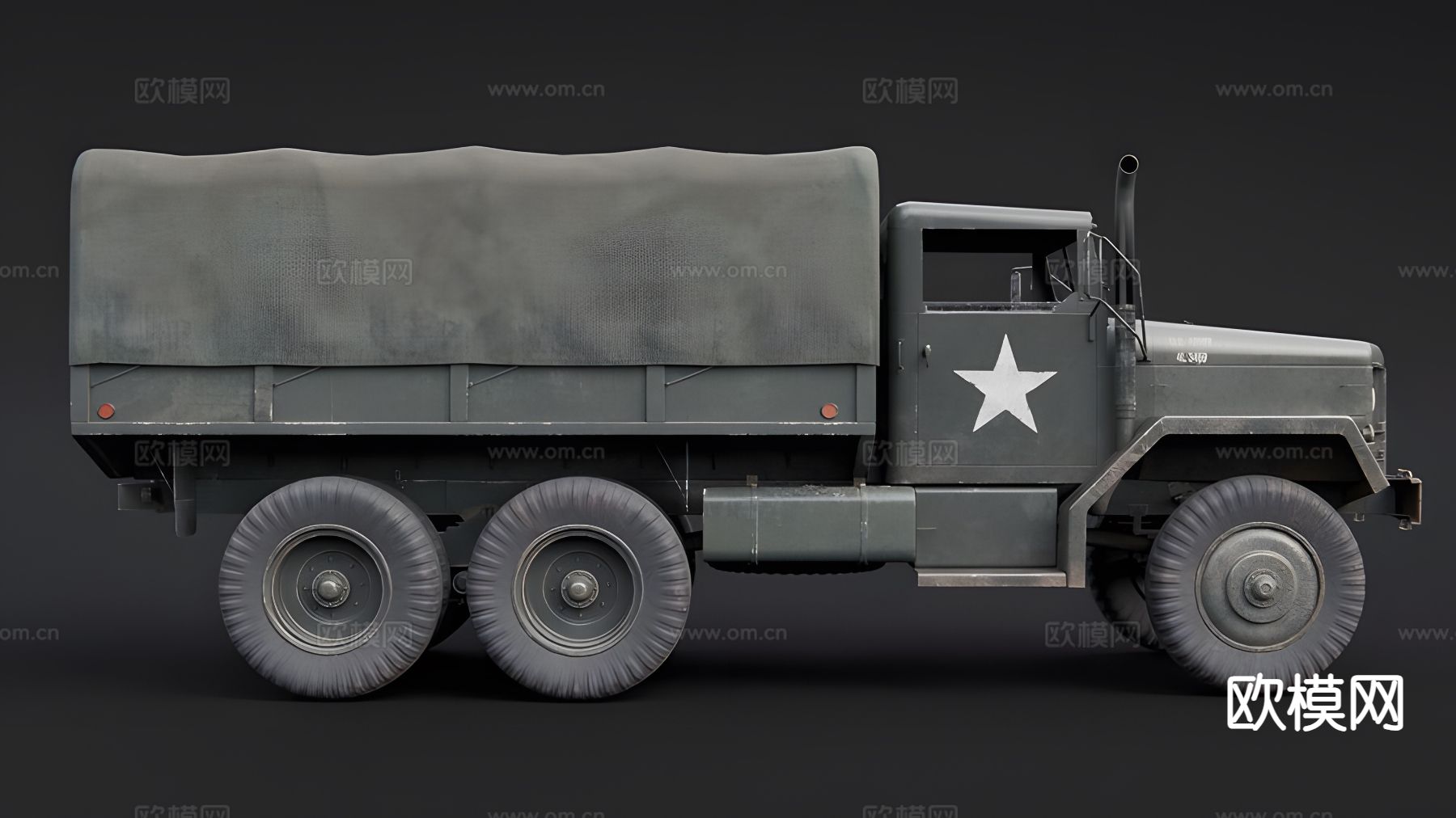 M35 卡车 货车3d模型