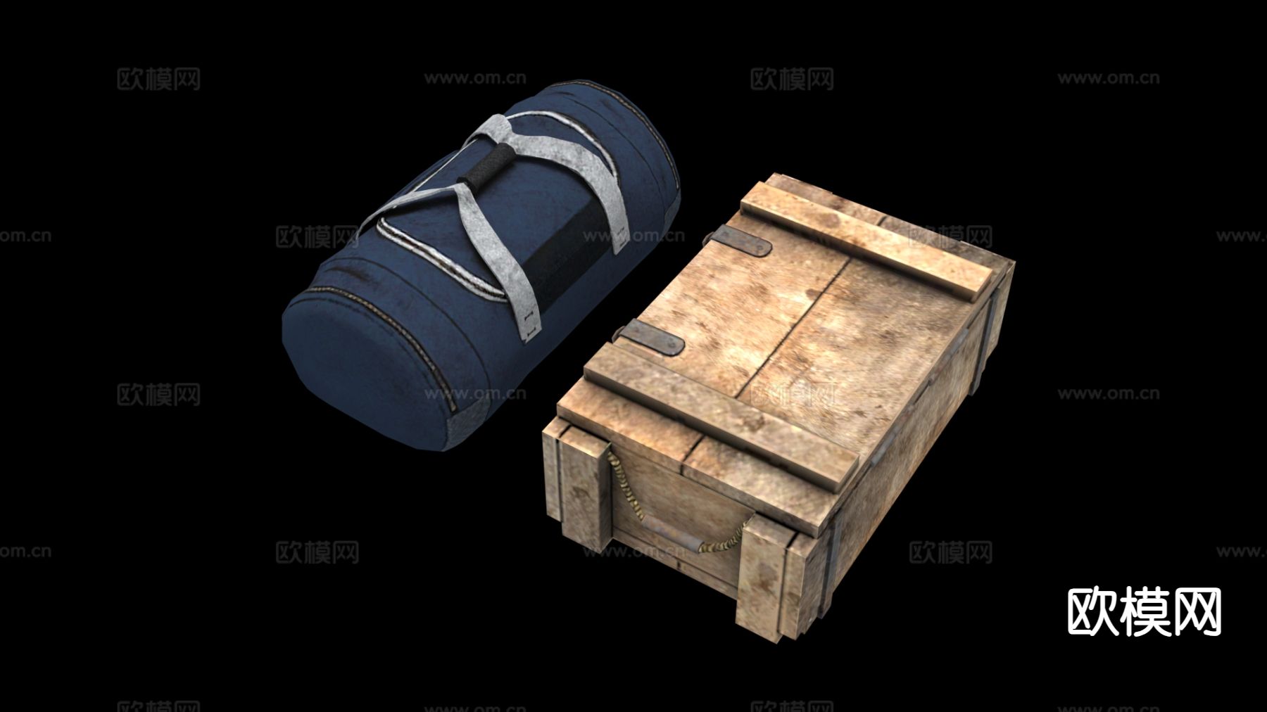 工具箱 木箱 弹药箱su模型下载（渲染图2）