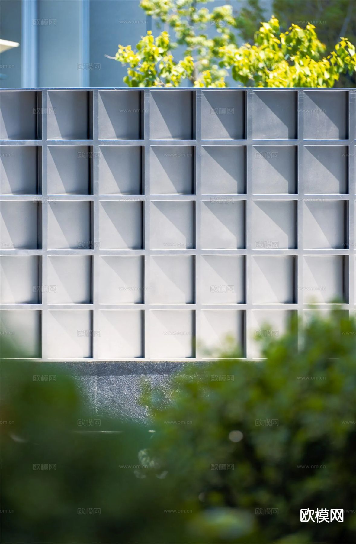 庭院景墙 围墙su模型下载（渲染图2）