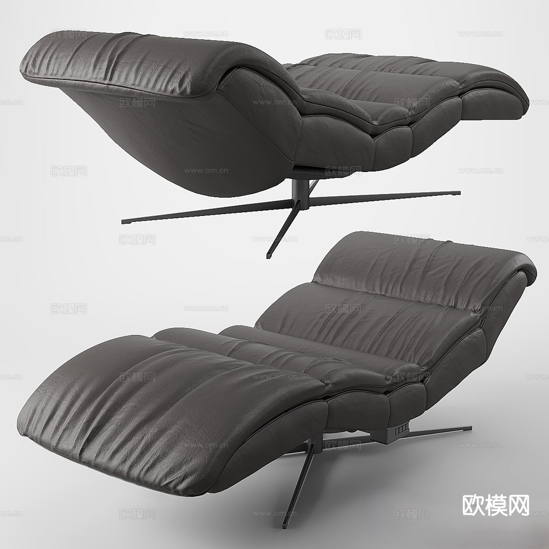 Himolla 现代躺椅3d模型下载（渲染图2）