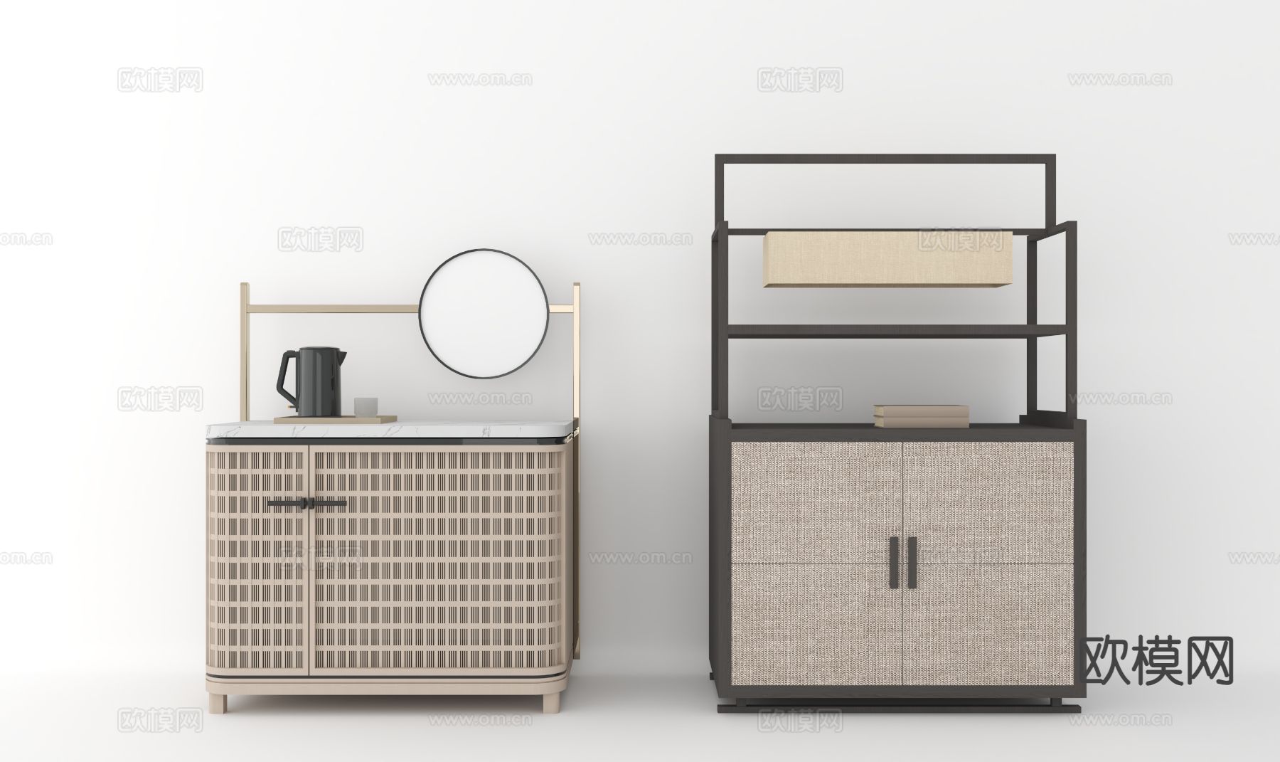 客房迷你吧su模型下载（渲染图2）