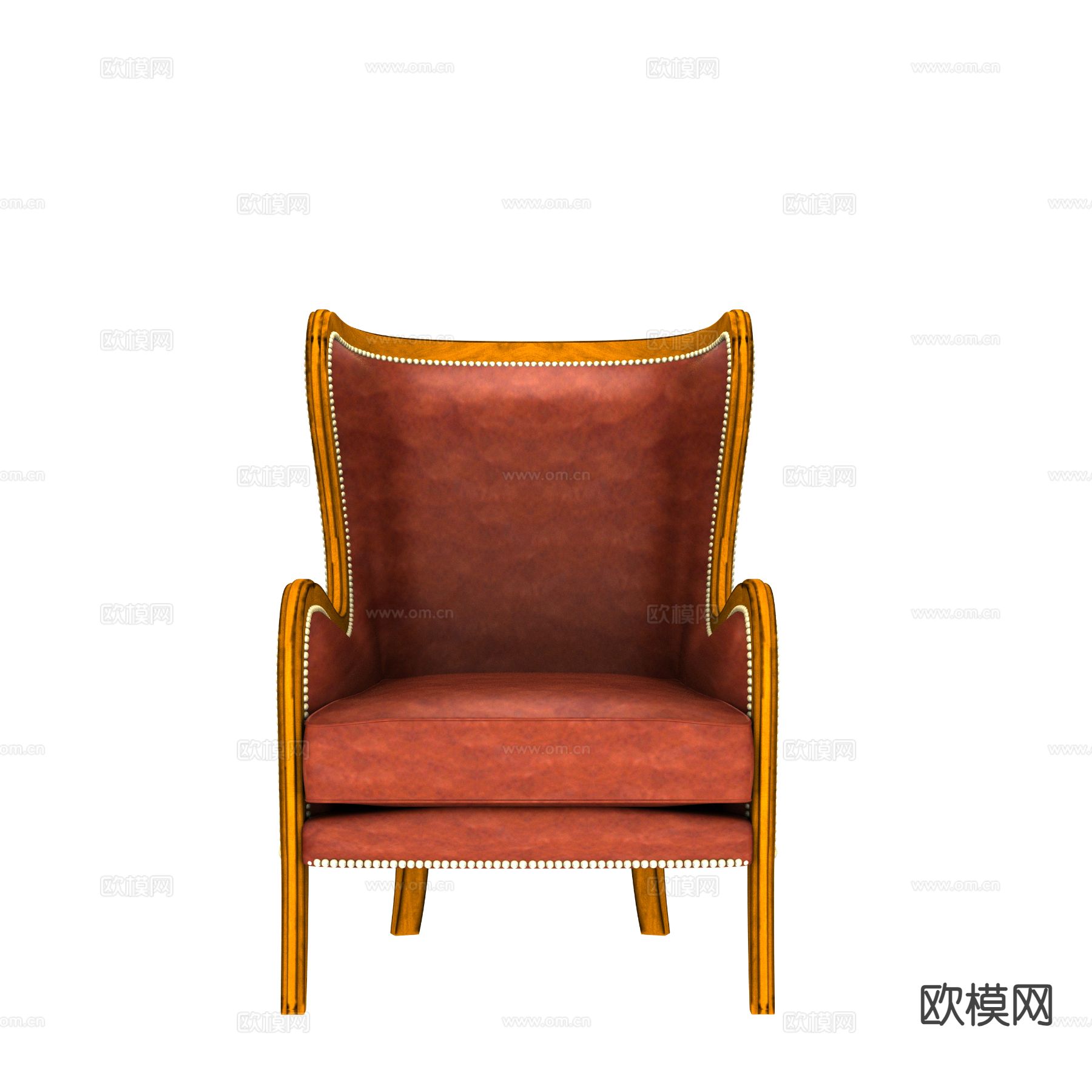 欧式椅子 休闲椅su模型下载（渲染图2）