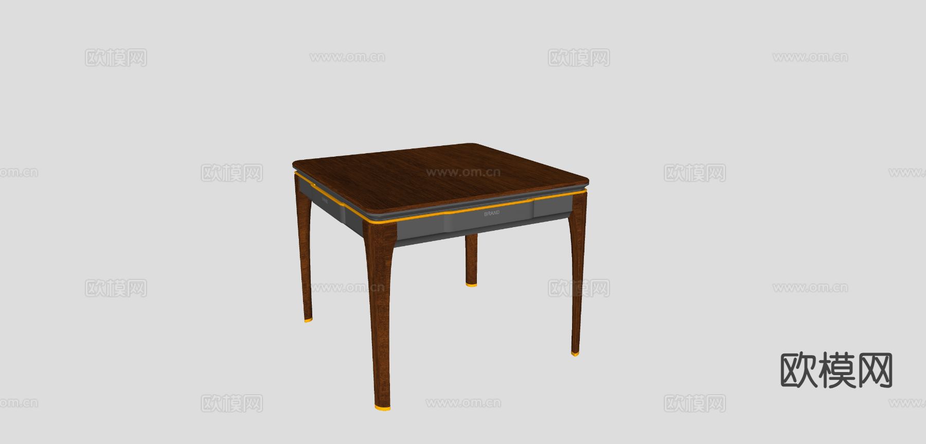 现代麻将桌su模型下载（渲染图1）