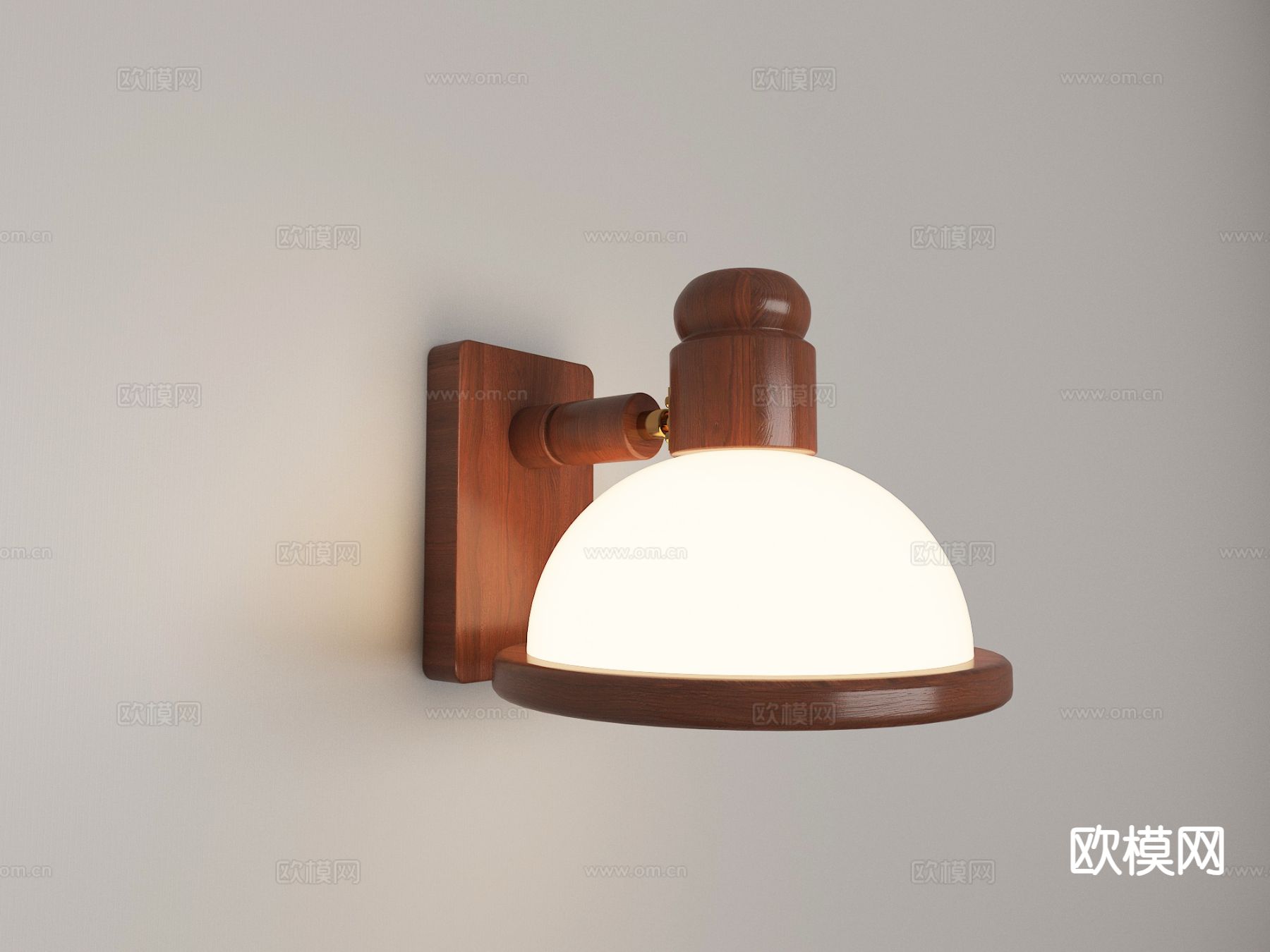 法式复古壁灯3d模型下载