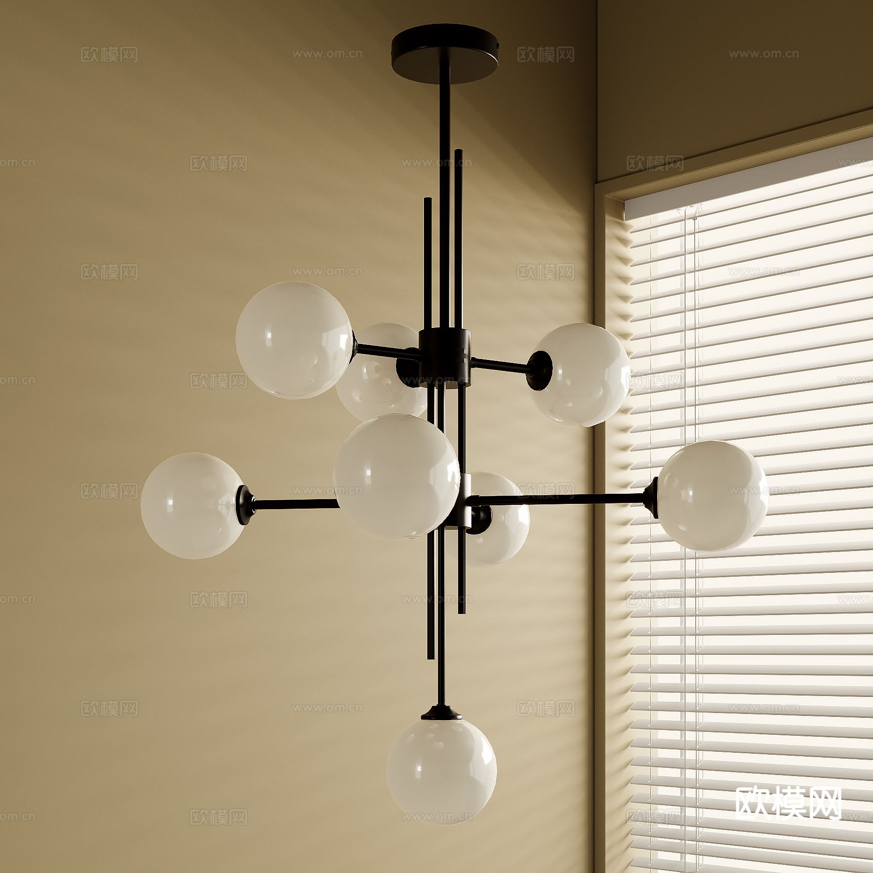 法式吊灯 大厅吊灯su模型