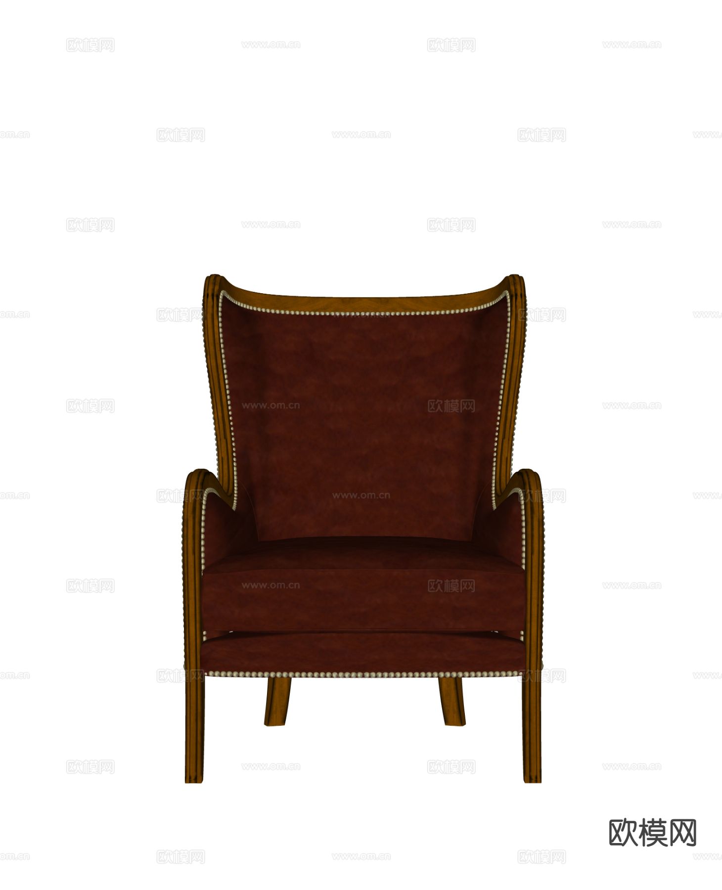 欧式椅子 休闲椅su模型下载（渲染图1）