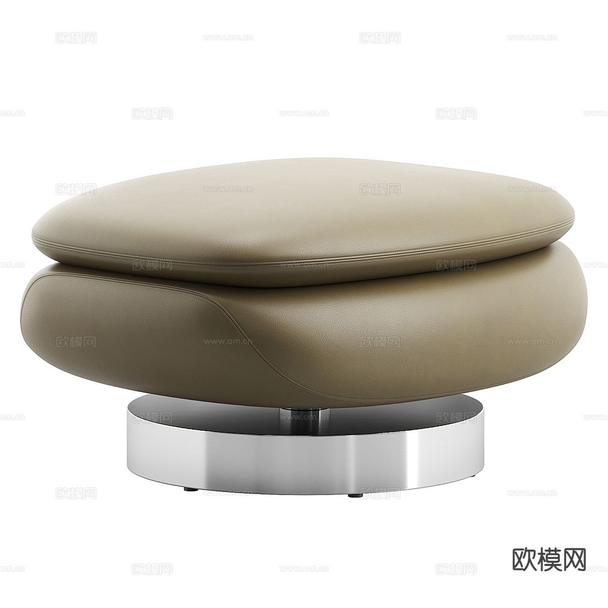 minotti 现代沙发凳su模型下载（渲染图2）