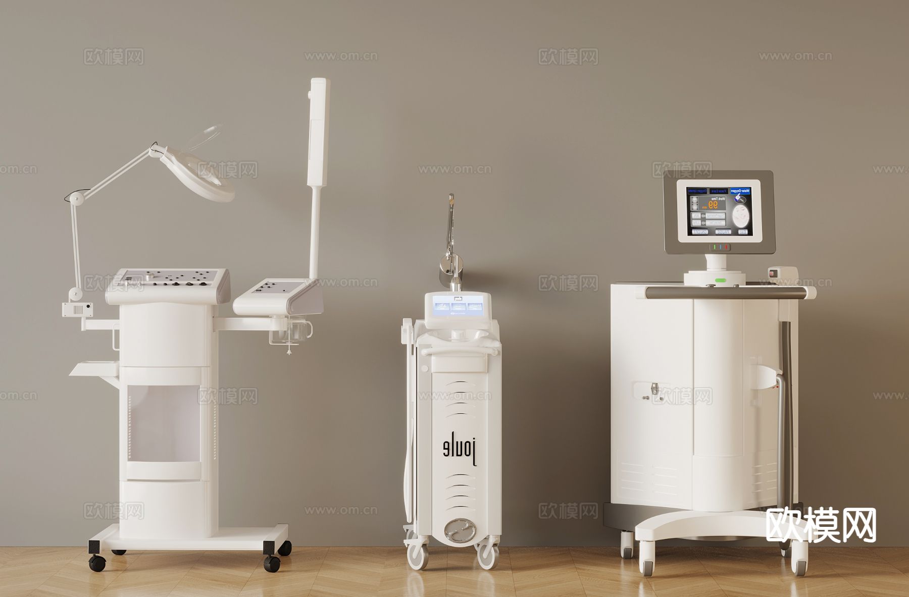 现代医疗器械su模型下载（渲染图2）