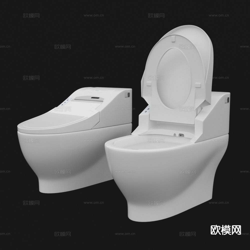 现代马桶 坐便器3d模型