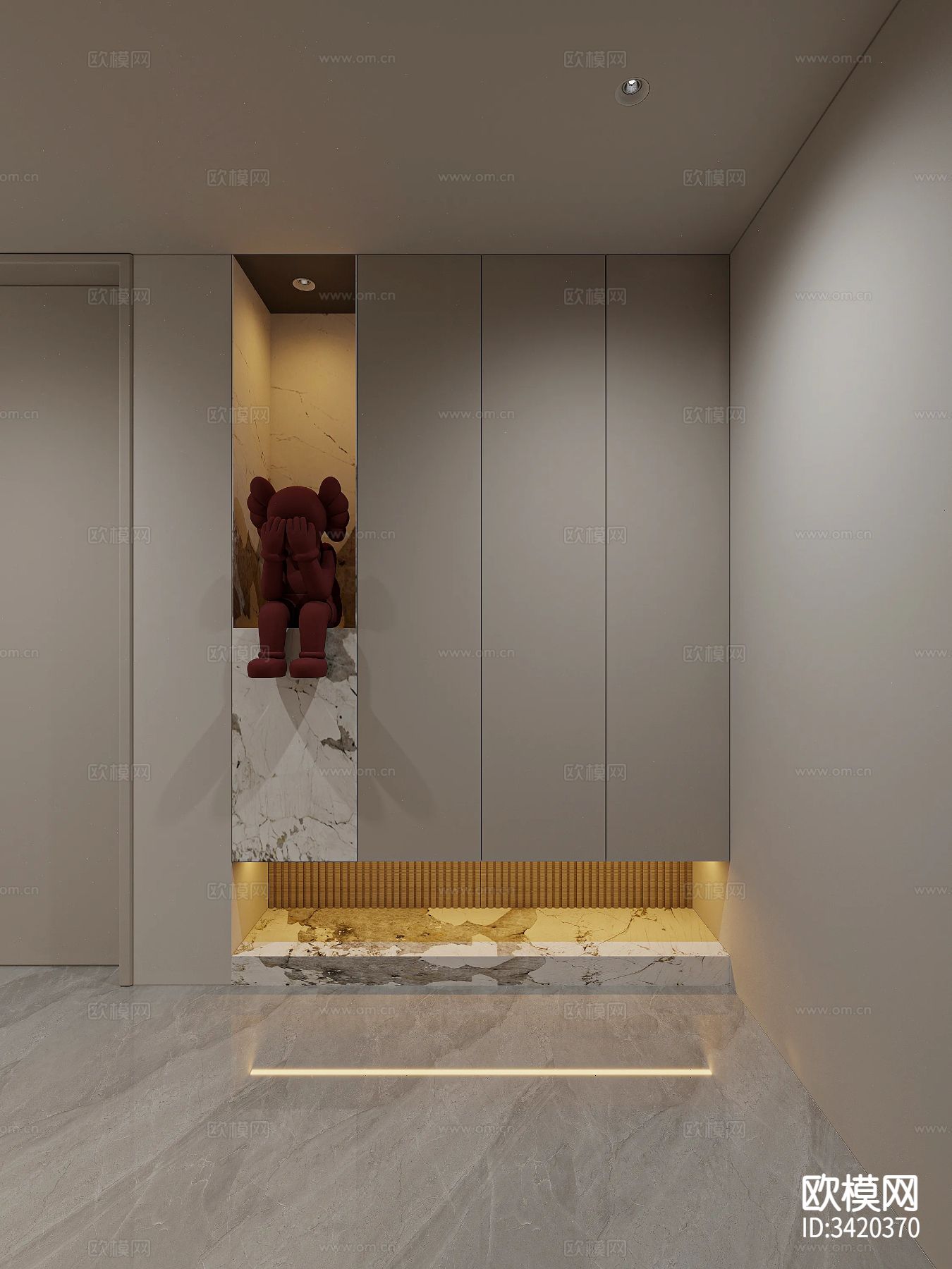 现代简约客餐厅装修效果图下载（渲染图5）