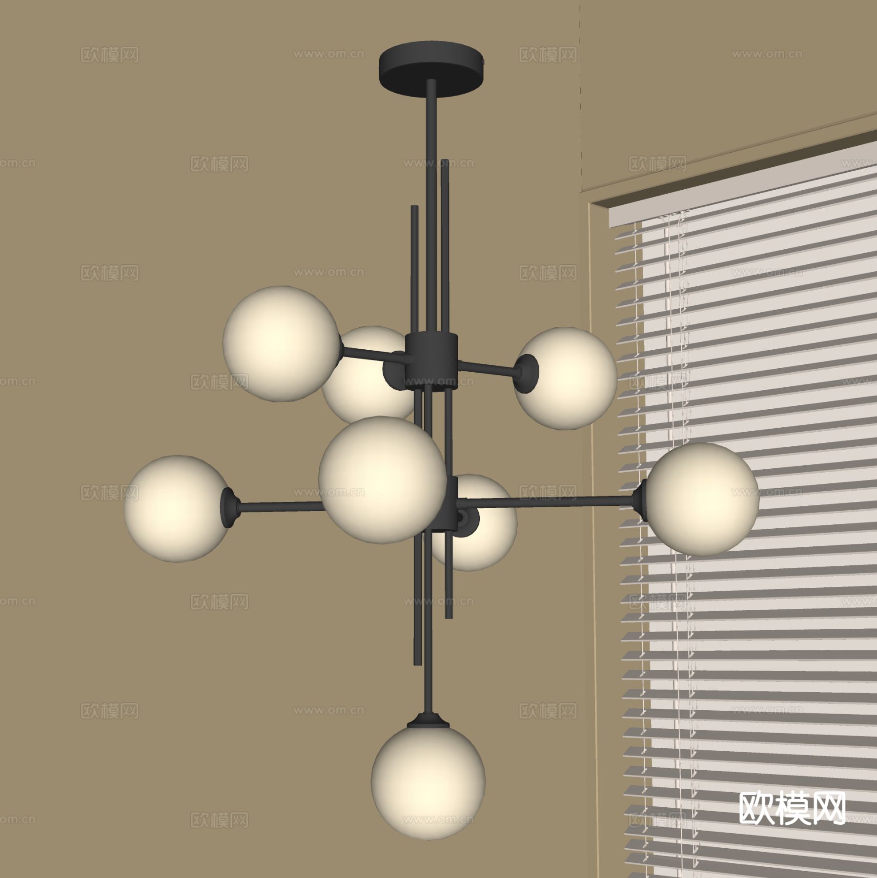 法式吊灯 大厅吊灯su模型