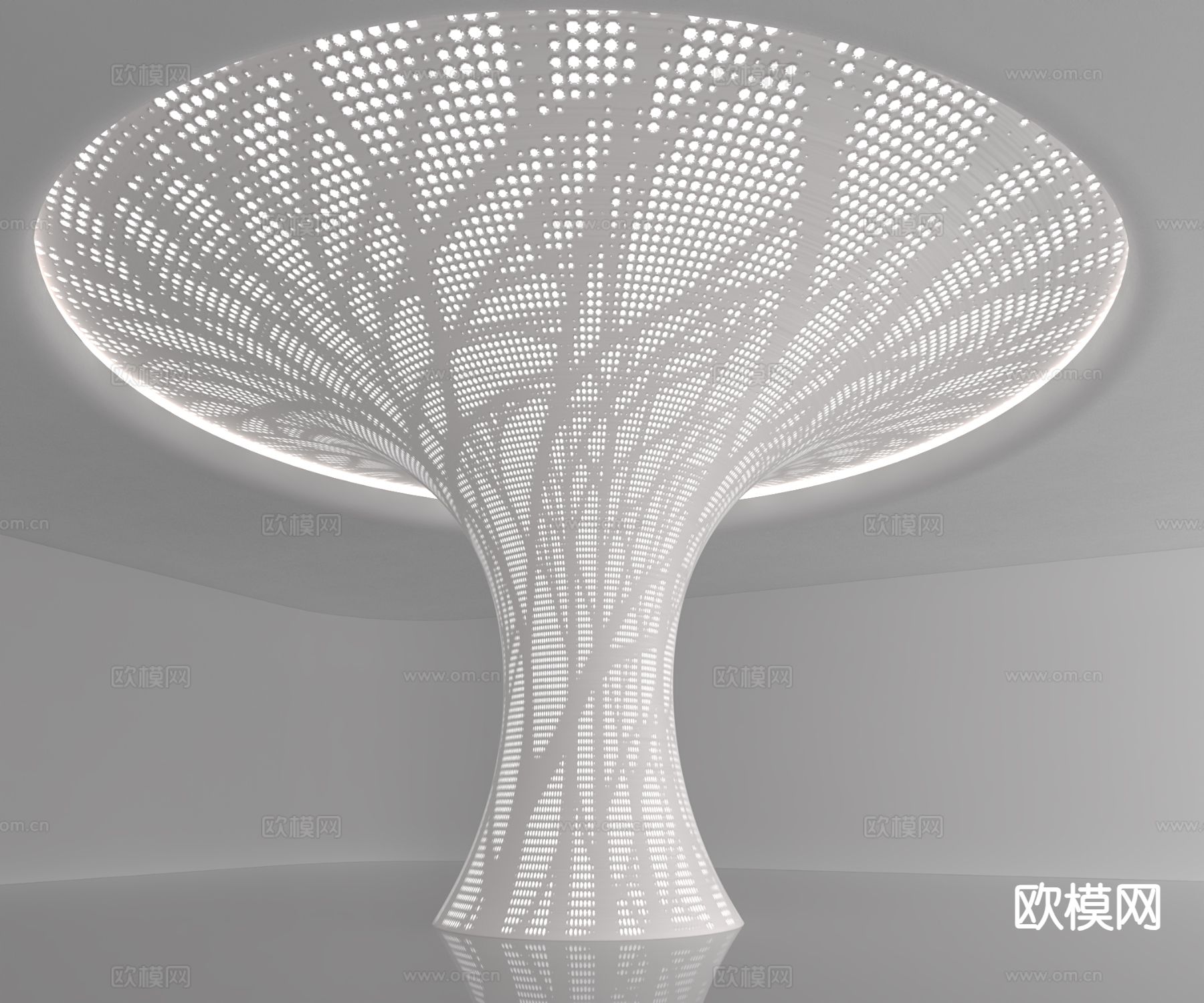 现代柱子 发光柱 透光柱子 造型柱3d模型下载