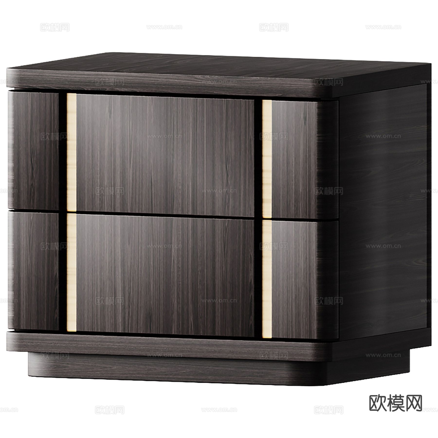 轻奢床头柜su模型下载（渲染图2）